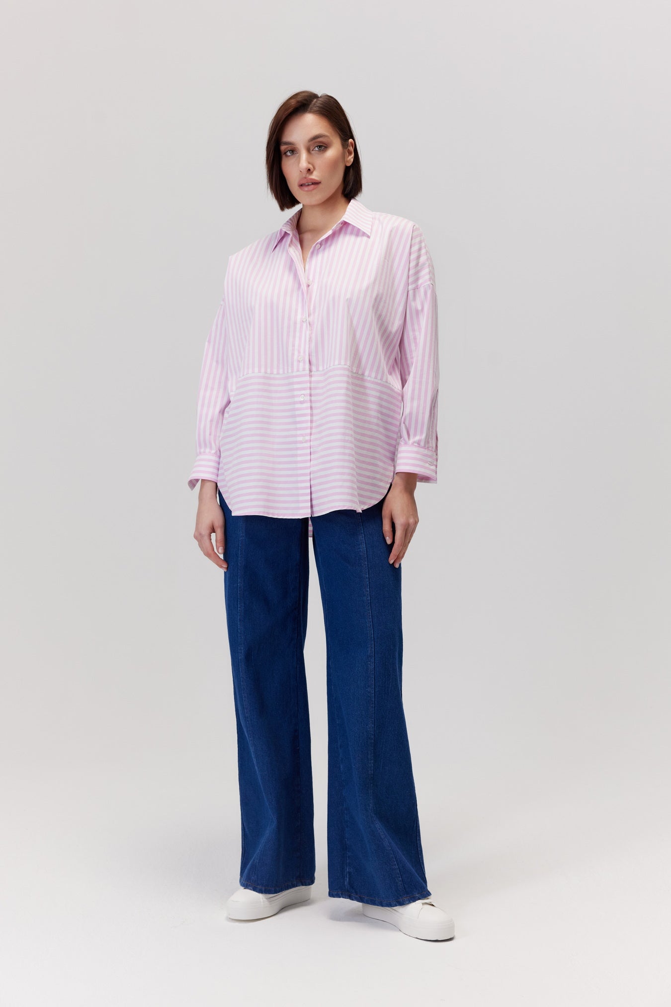 Arte Shirt With Pink Stripes