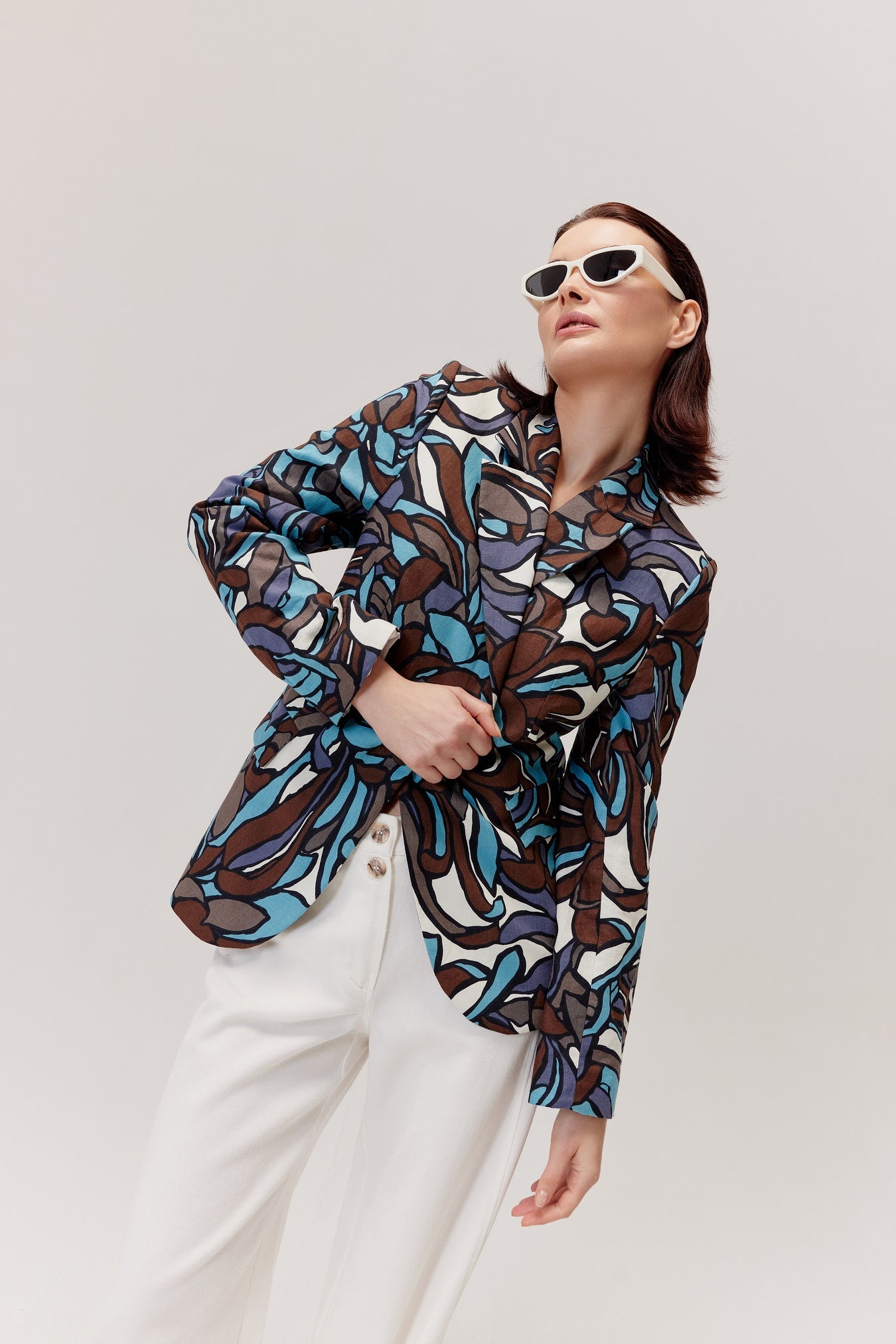 Faber Multicolor Floral Pattern Jacket