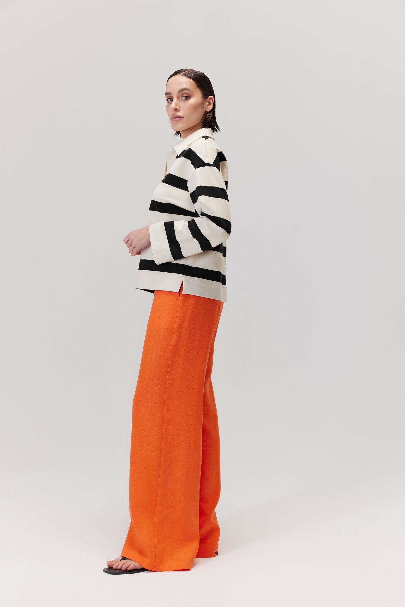 Amal Cotton Striped Sweatshirt