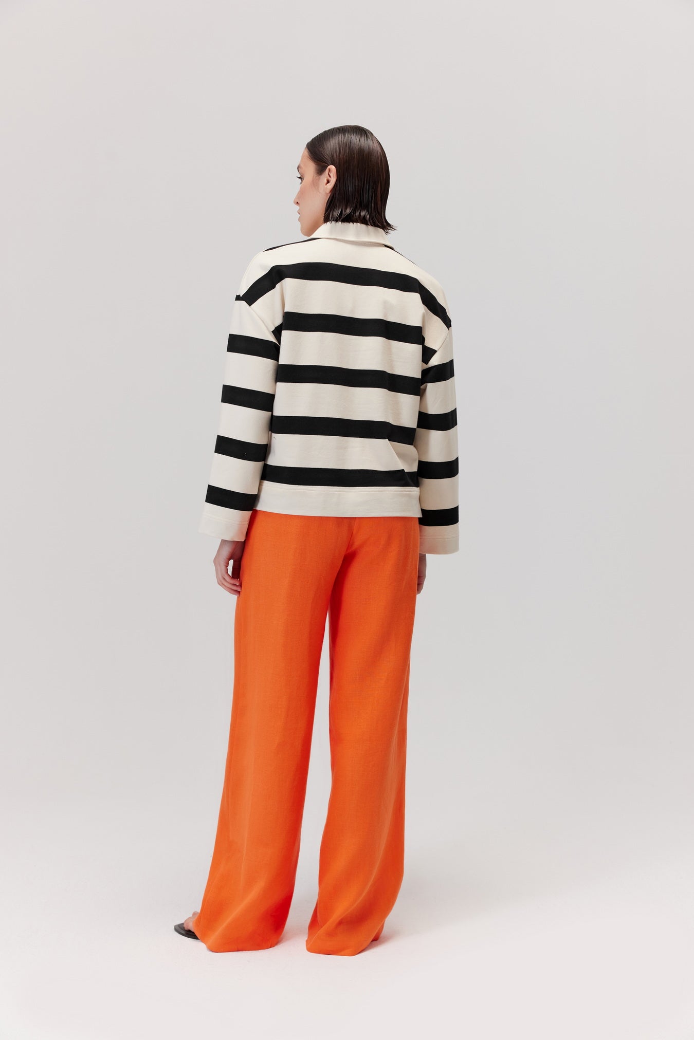 Amal Cotton Striped Sweatshirt