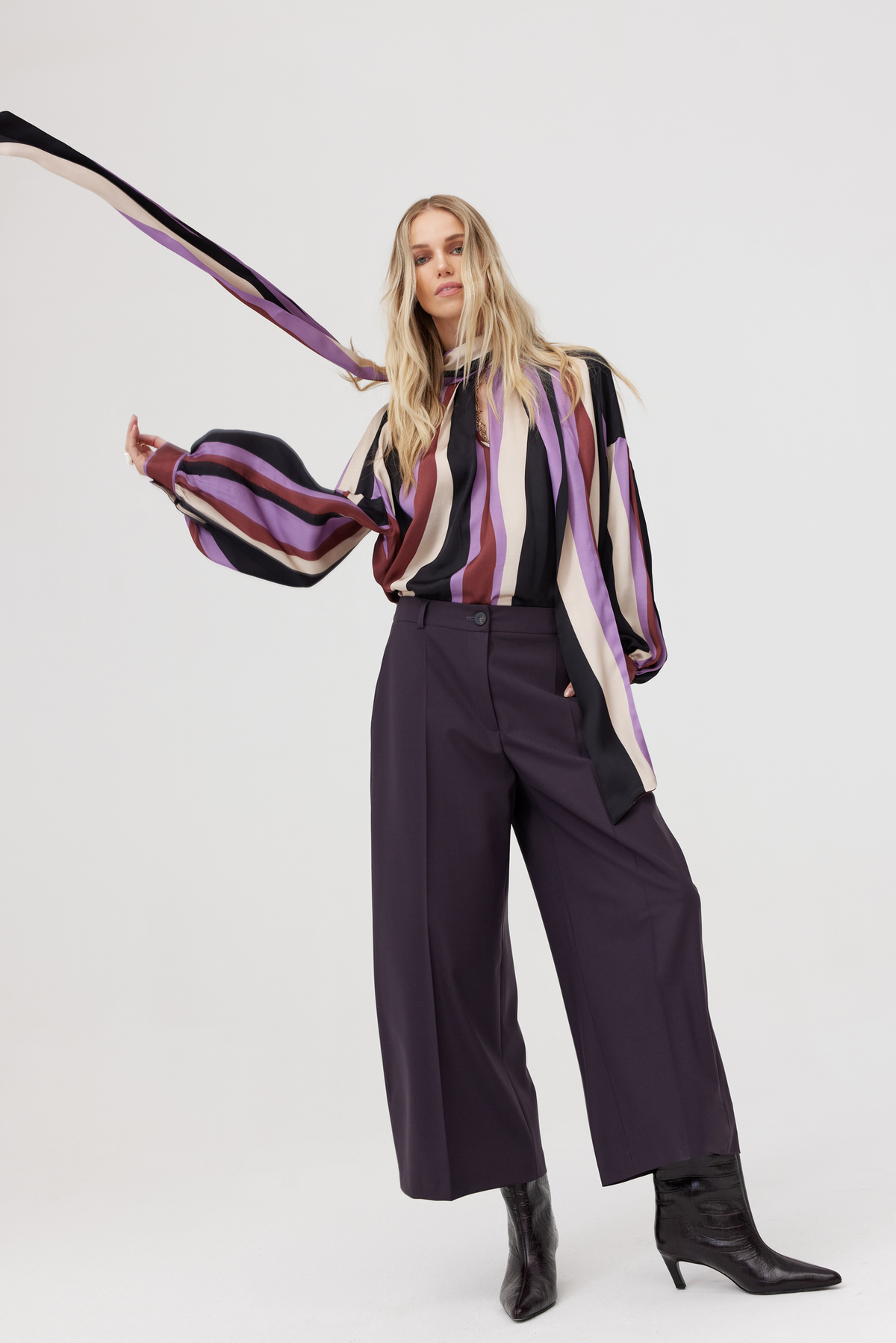 Pacino Plum Wool Trousers