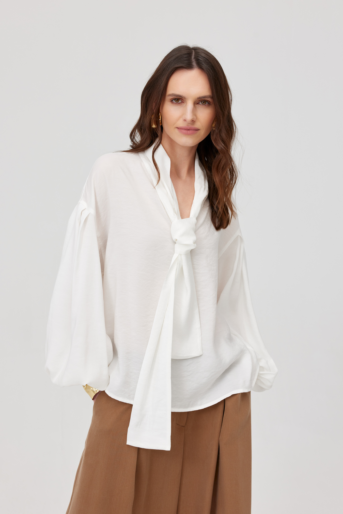 Kala Tie-Front Blouse