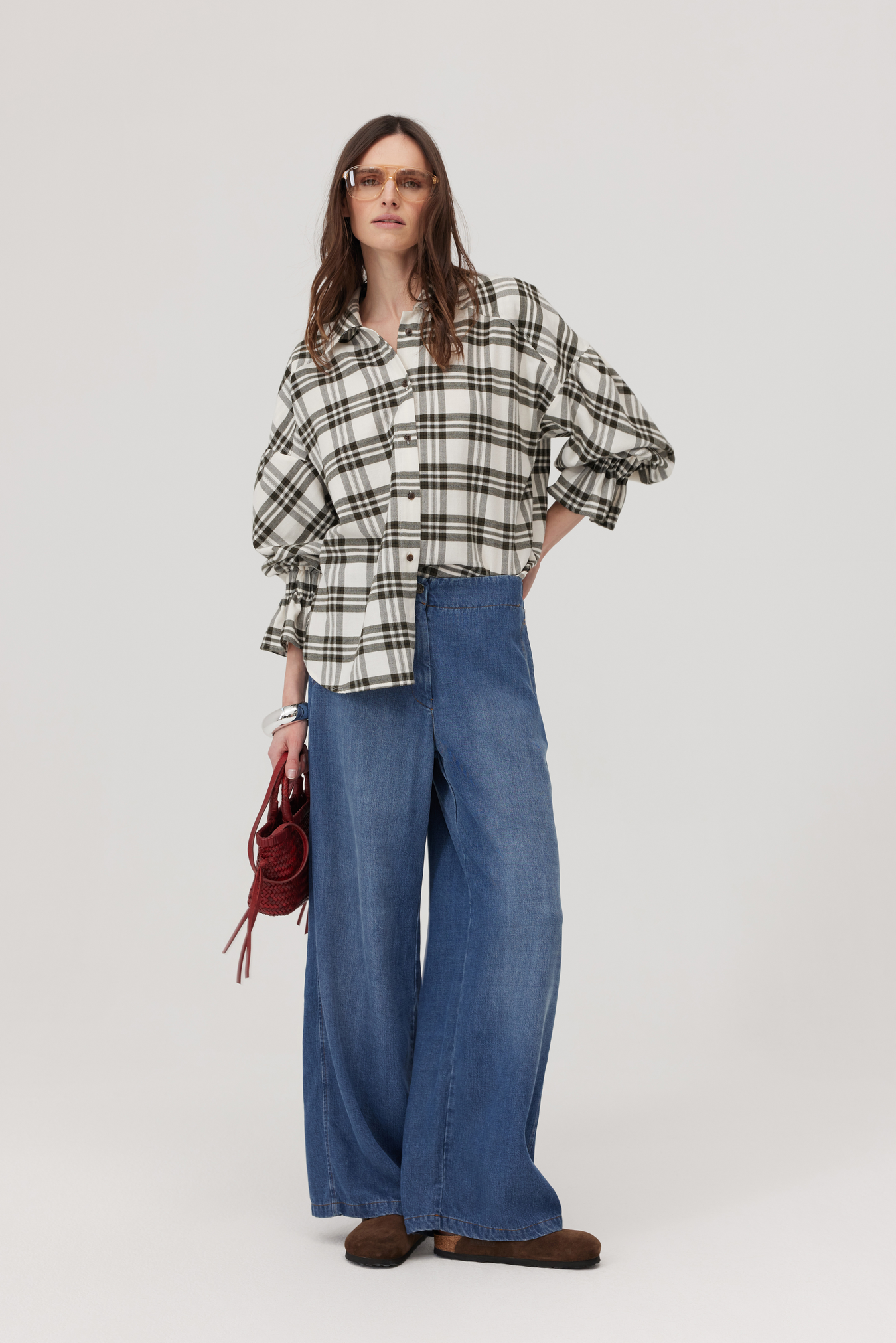 Stylish Checked Blouse Liv