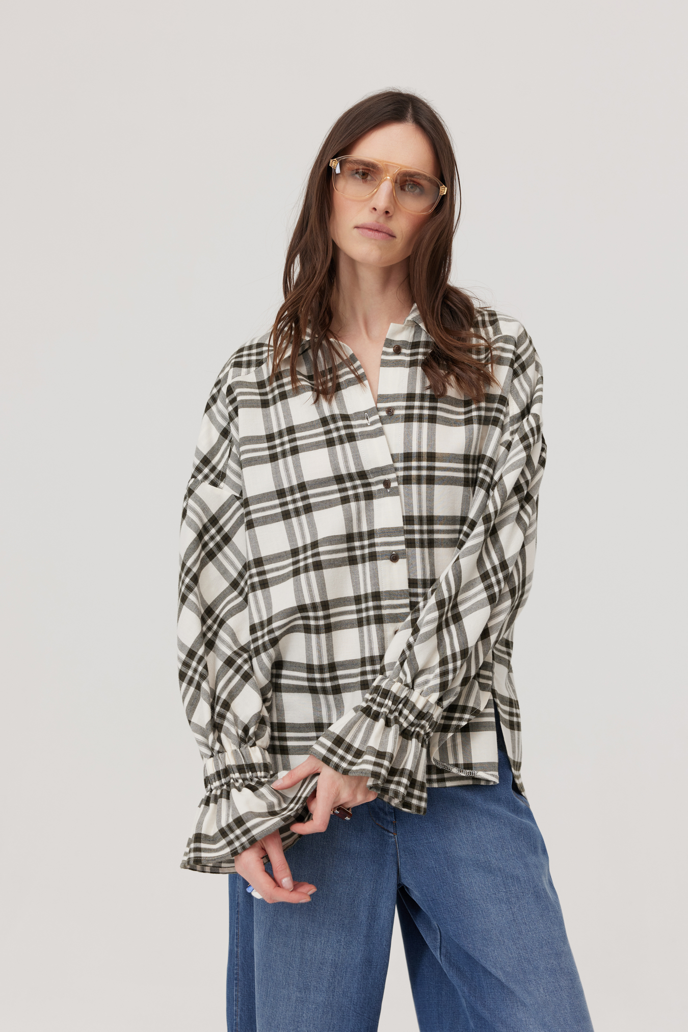 Stylish Checked Blouse Liv
