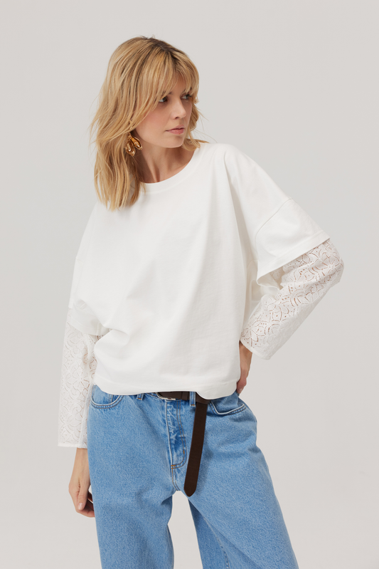 Sugarland White Lace Blouse