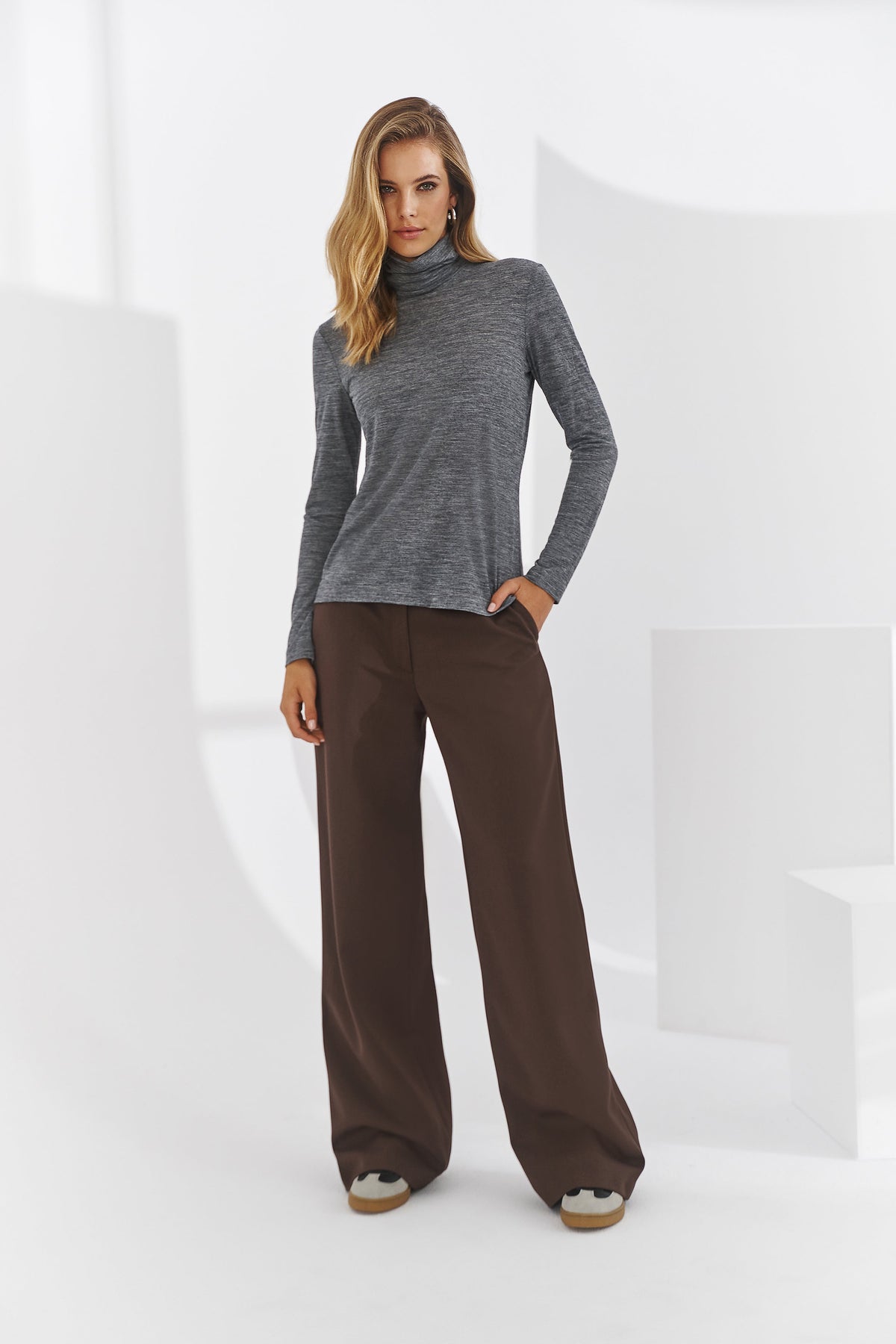 Nomi Melange Turtleneck