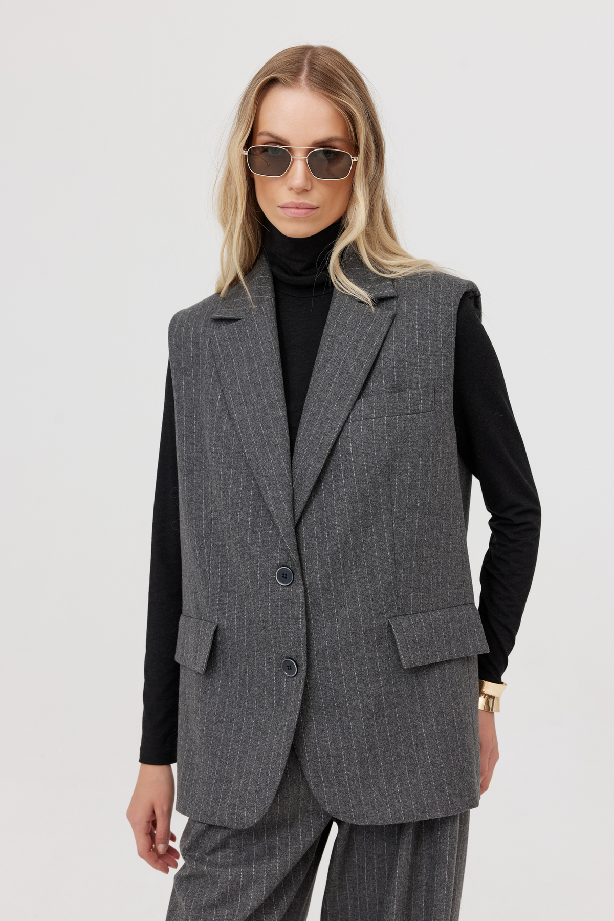 Javier Black Knit Turtleneck