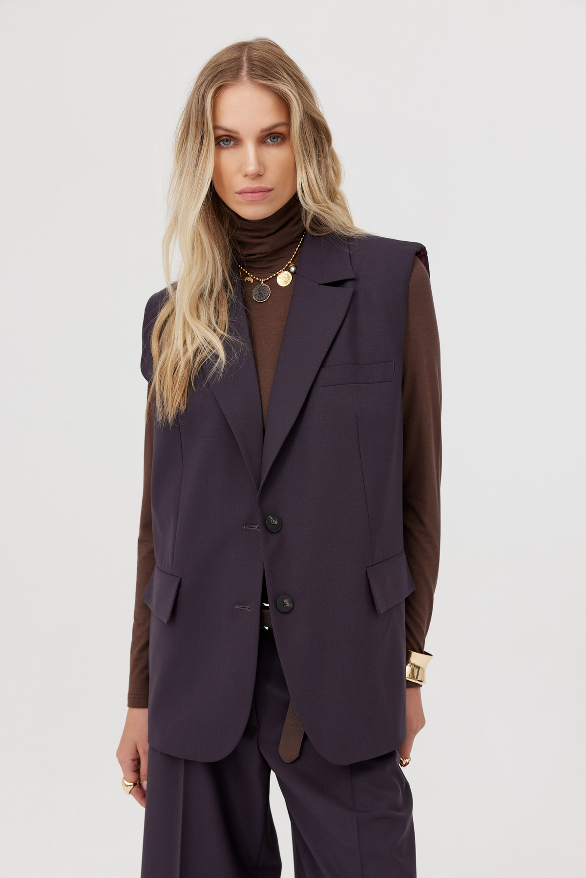 Javier Brown Knit Turtleneck