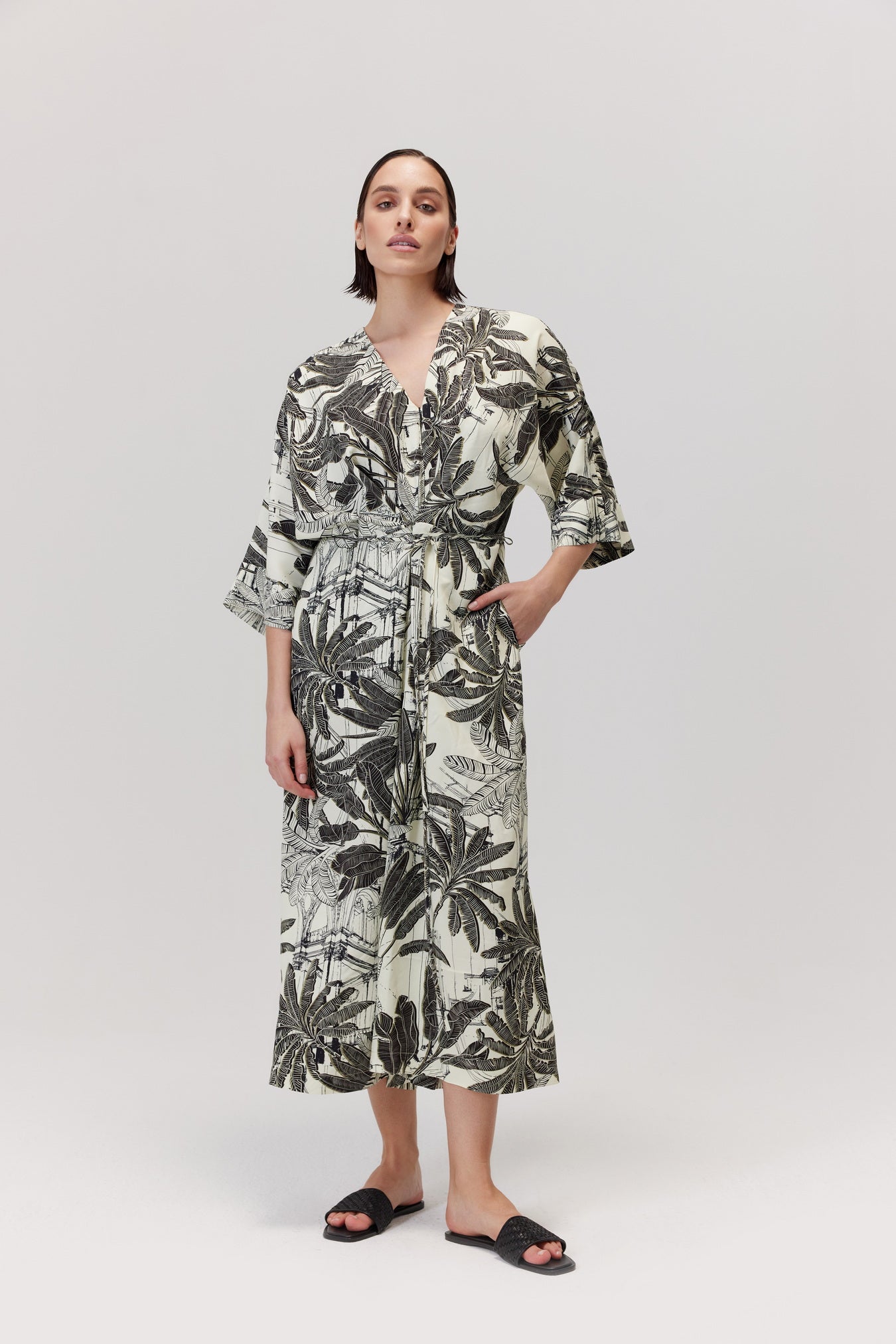 Midori Patterned Viscose Jumpsuit