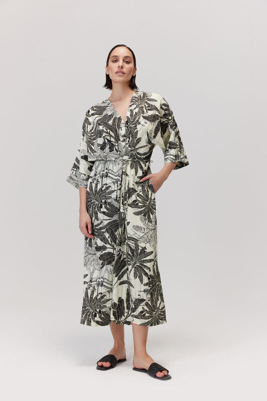 Midori Patterned Viscose Jumpsuit
