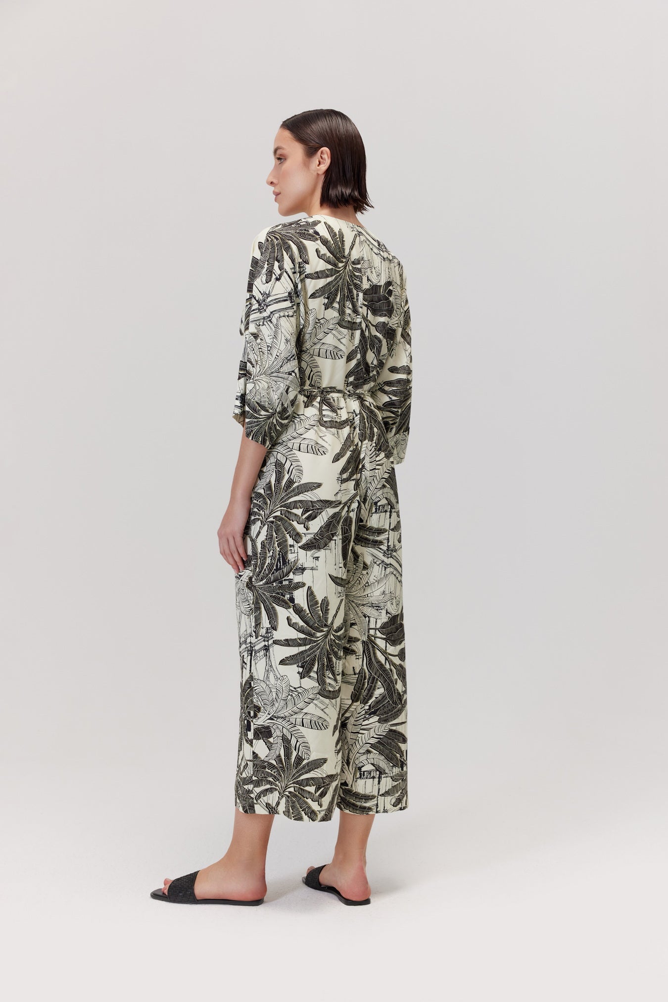 Midori Patterned Viscose Jumpsuit