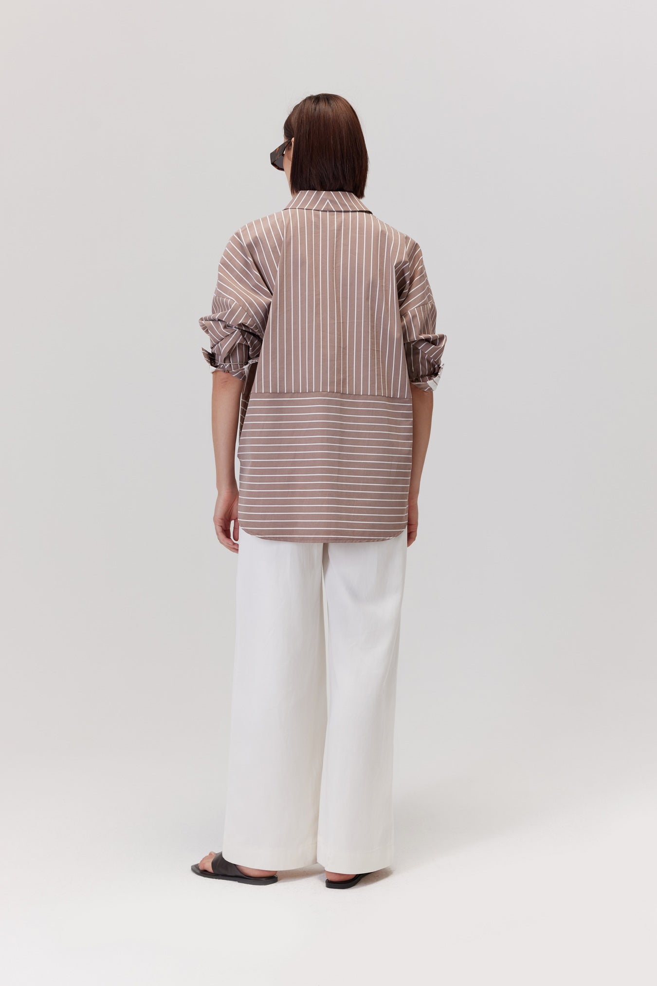 Arte Shirt With Beige Stripes