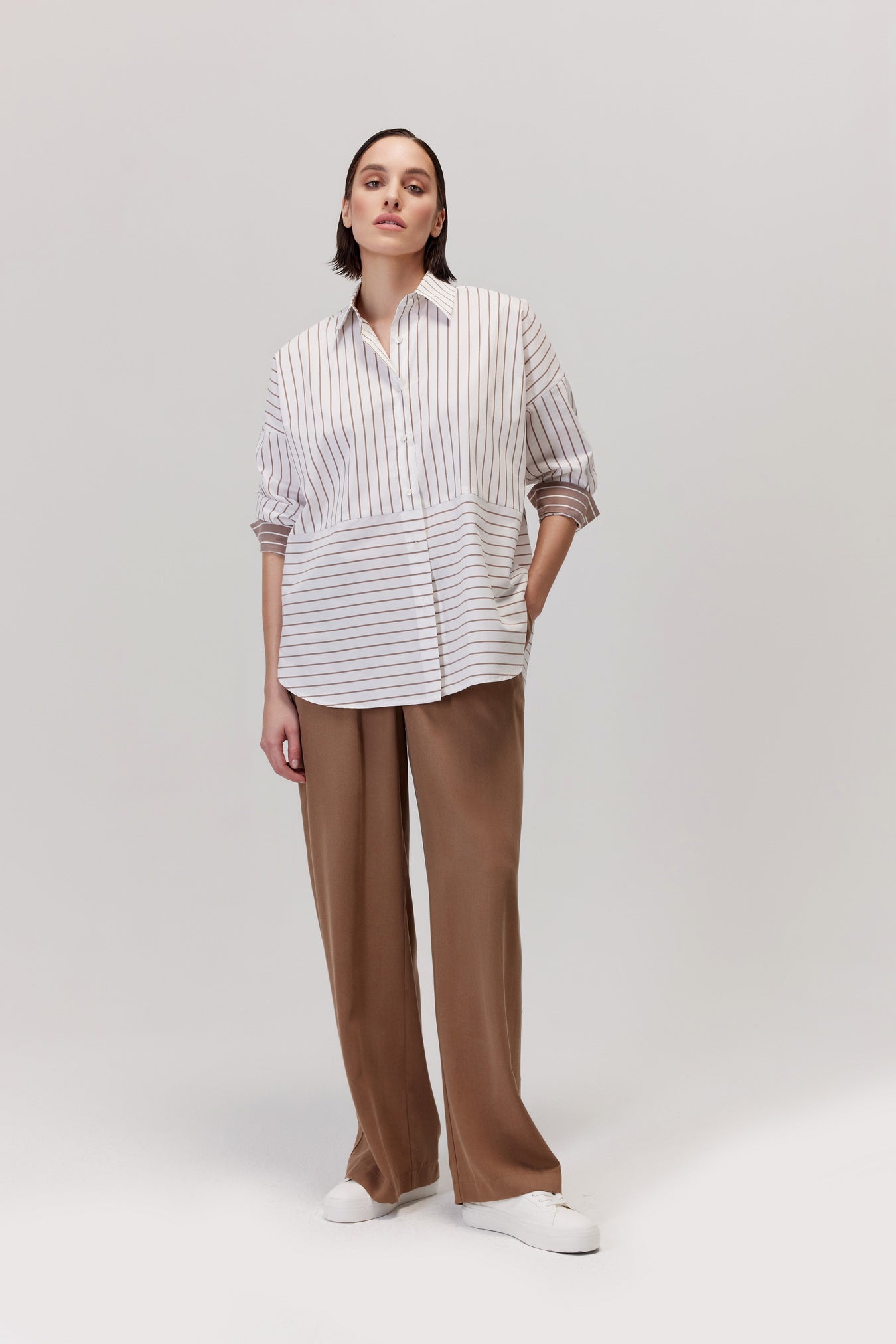 Arte Shirt With White Stripes