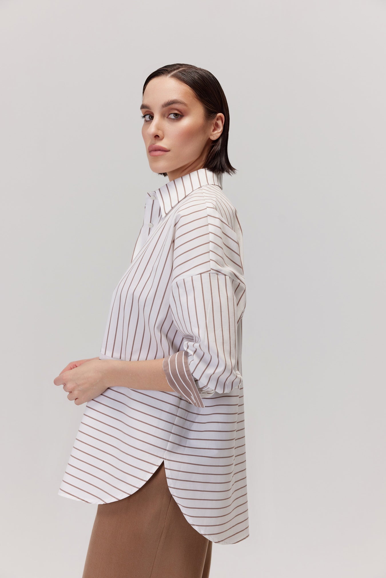 Arte Shirt With White Stripes