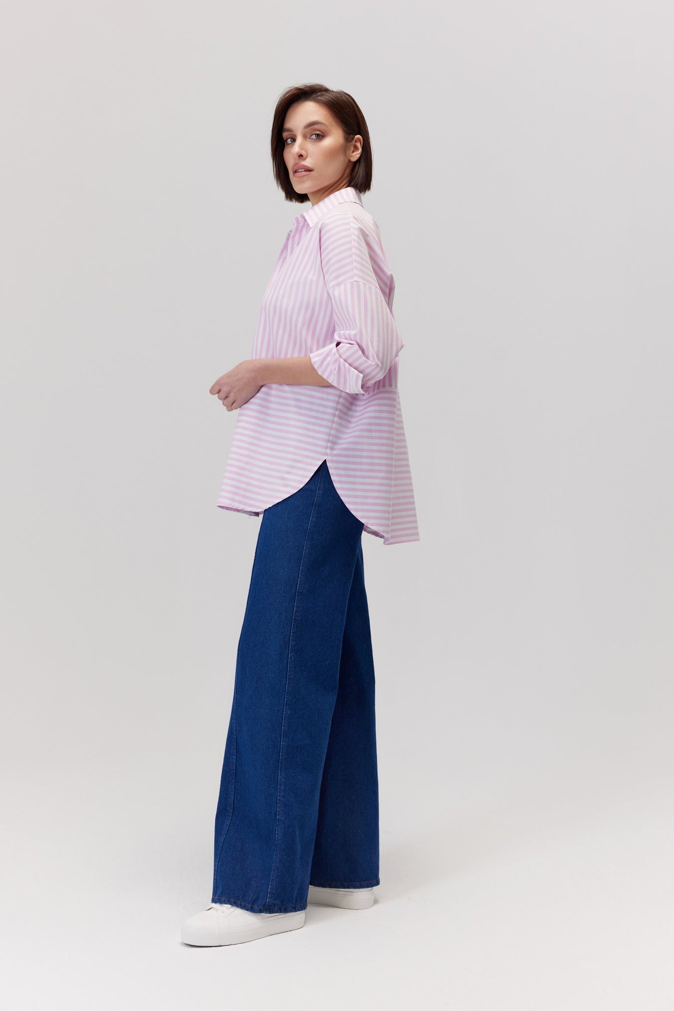 Arte Shirt With Pink Stripes