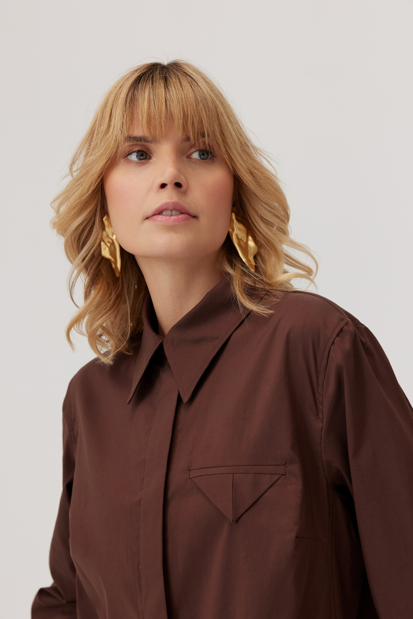 Minimalist Brown Henna Shirt