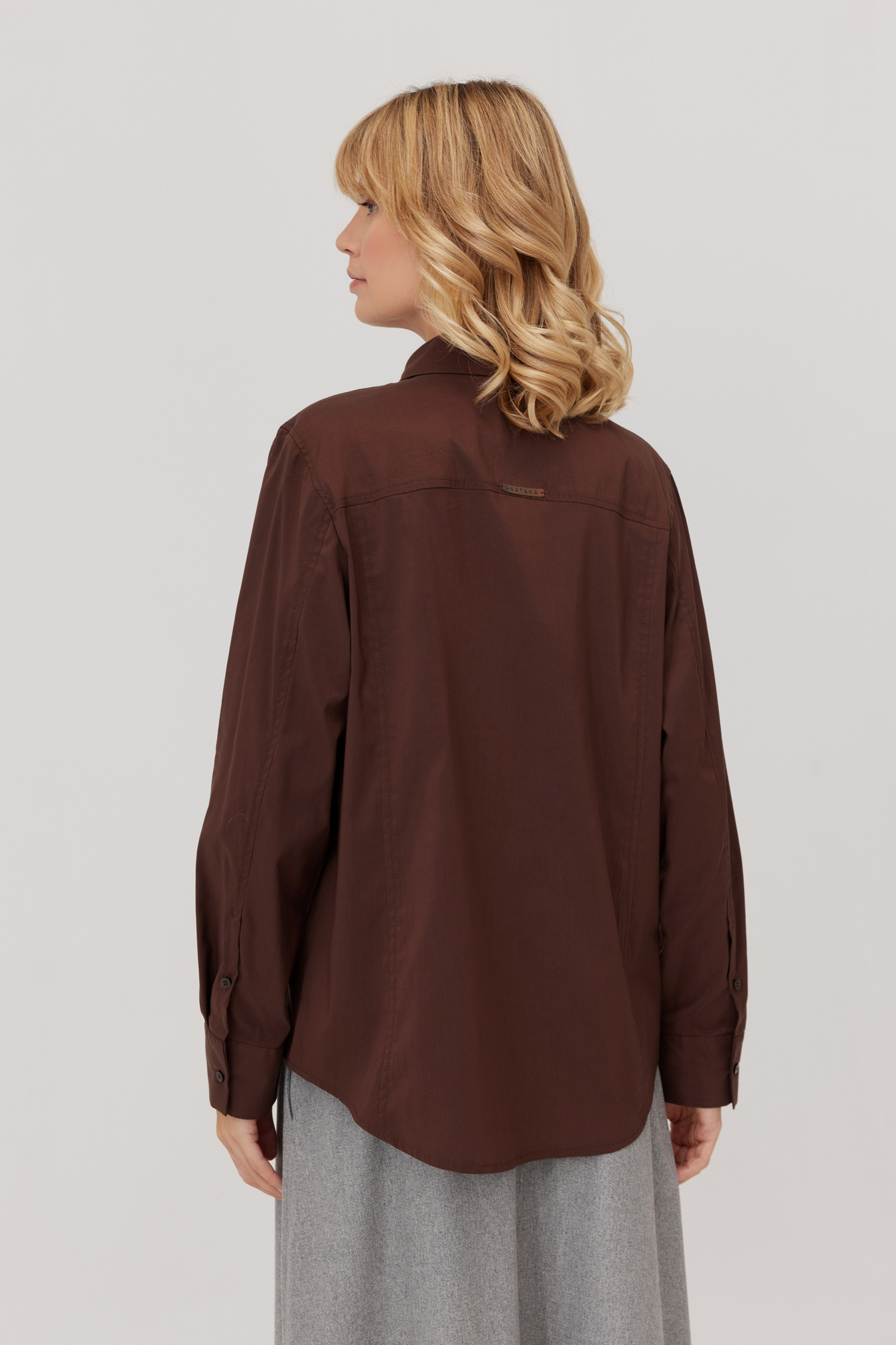 Minimalist Brown Henna Shirt