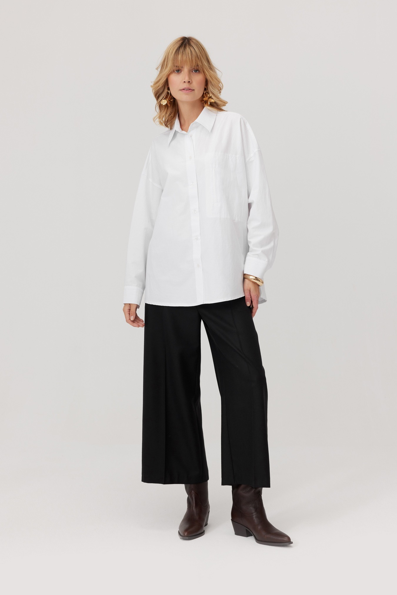 Lorris Oversize Hemd Weiß