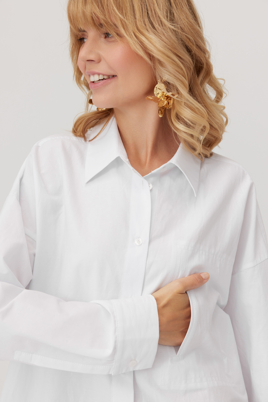Lorris Oversize Shirt White