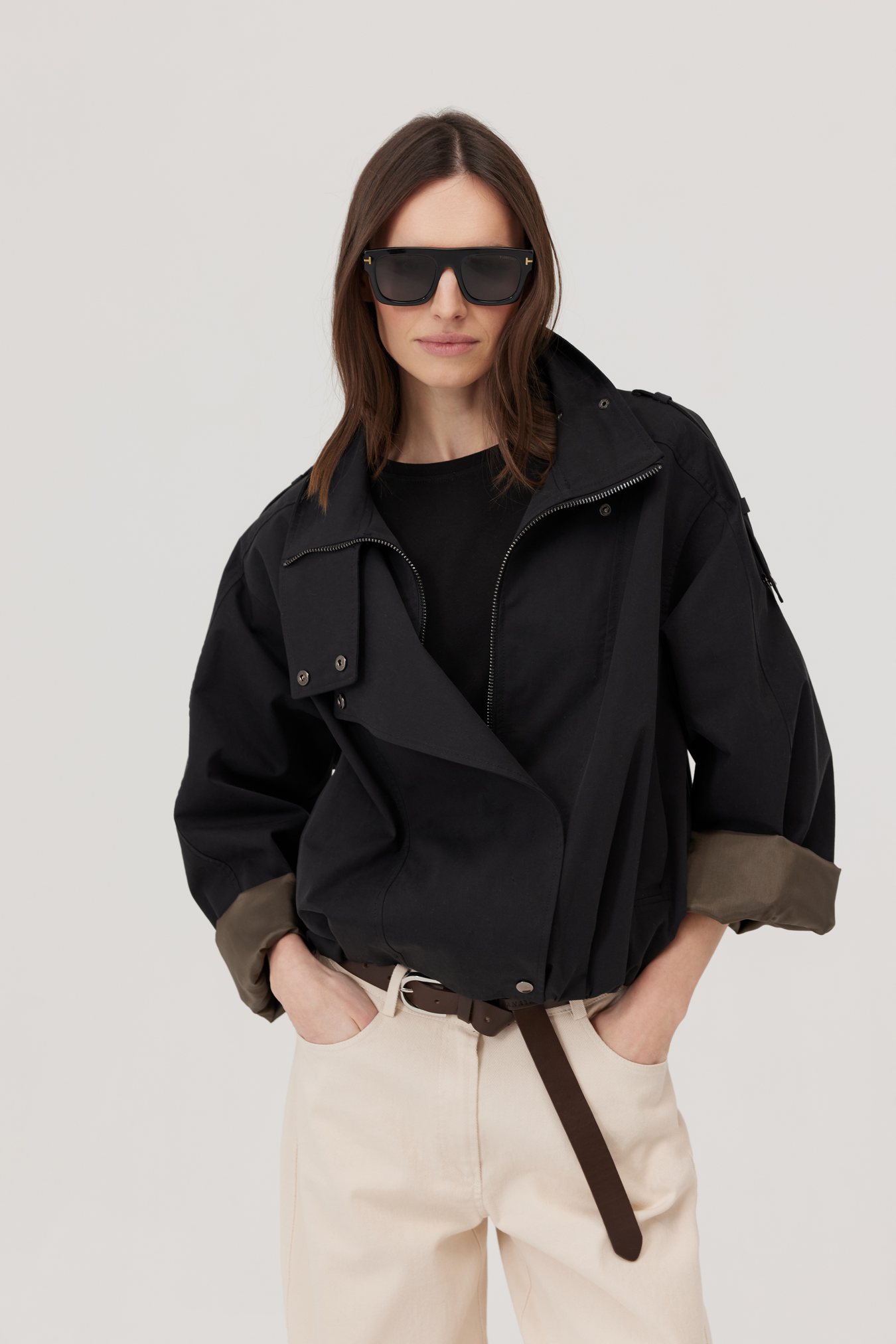 Arni Oversized Black Jacket