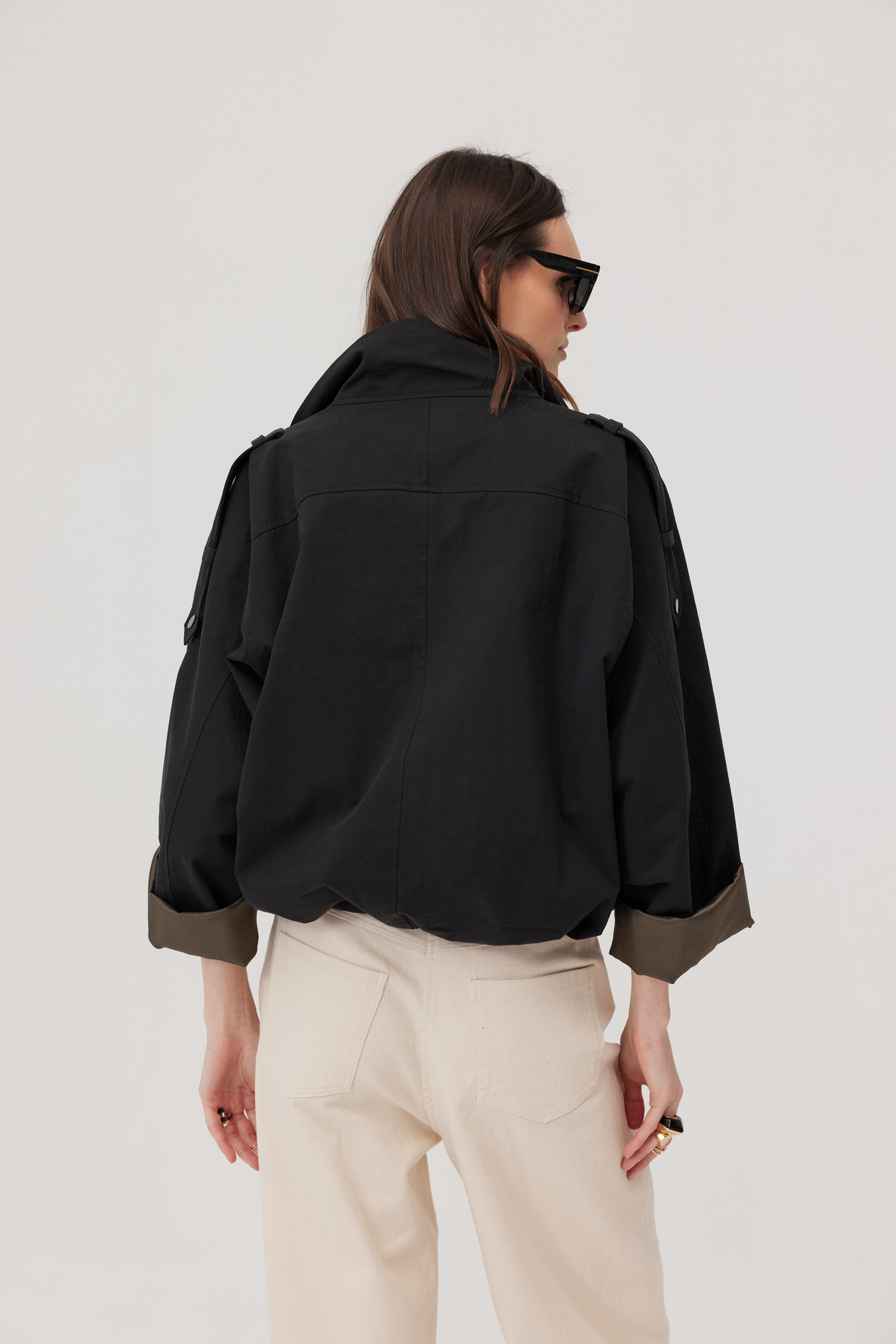 Arni Oversized Black Jacket