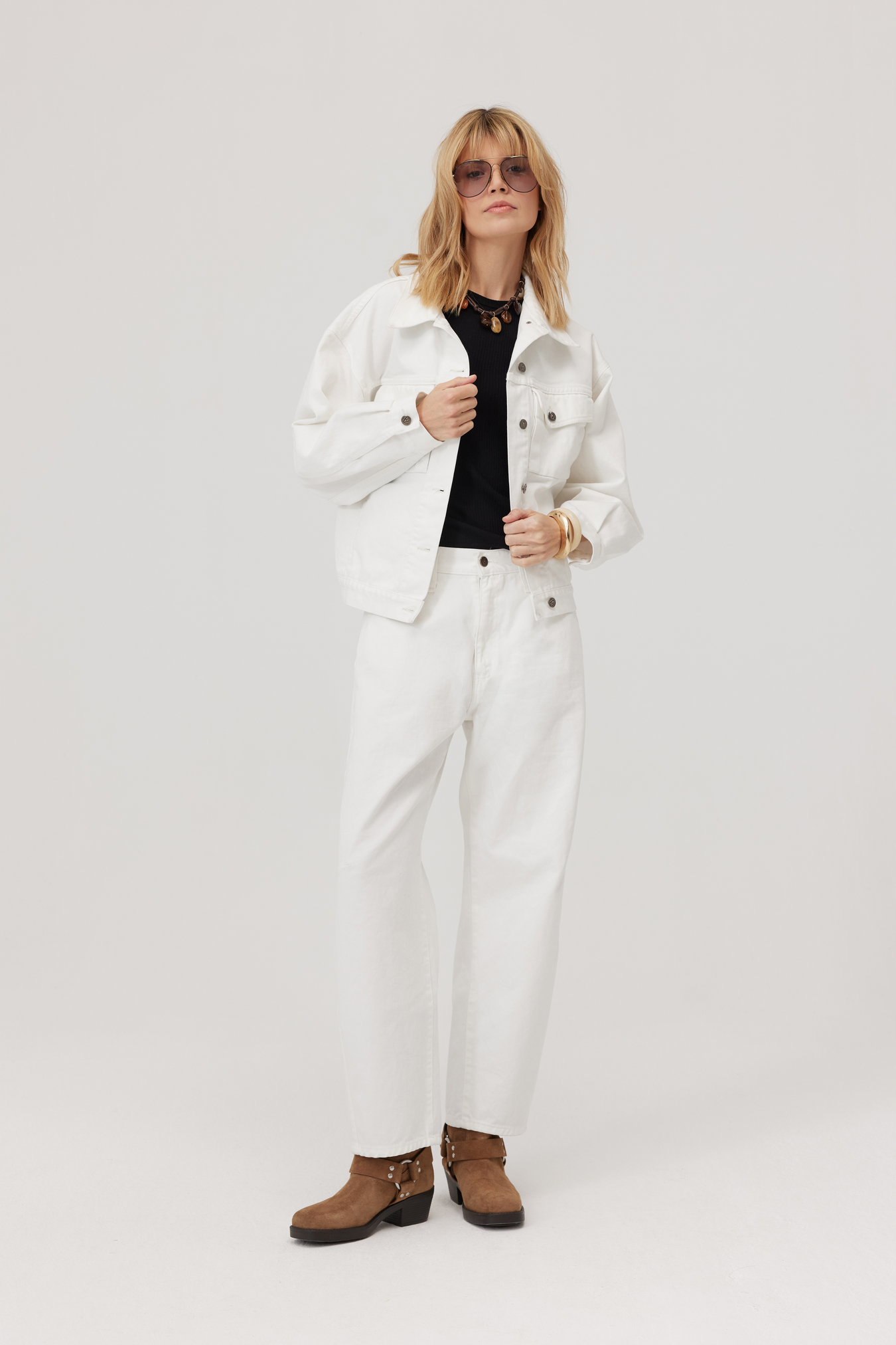 Rodeo White Denim Trousers