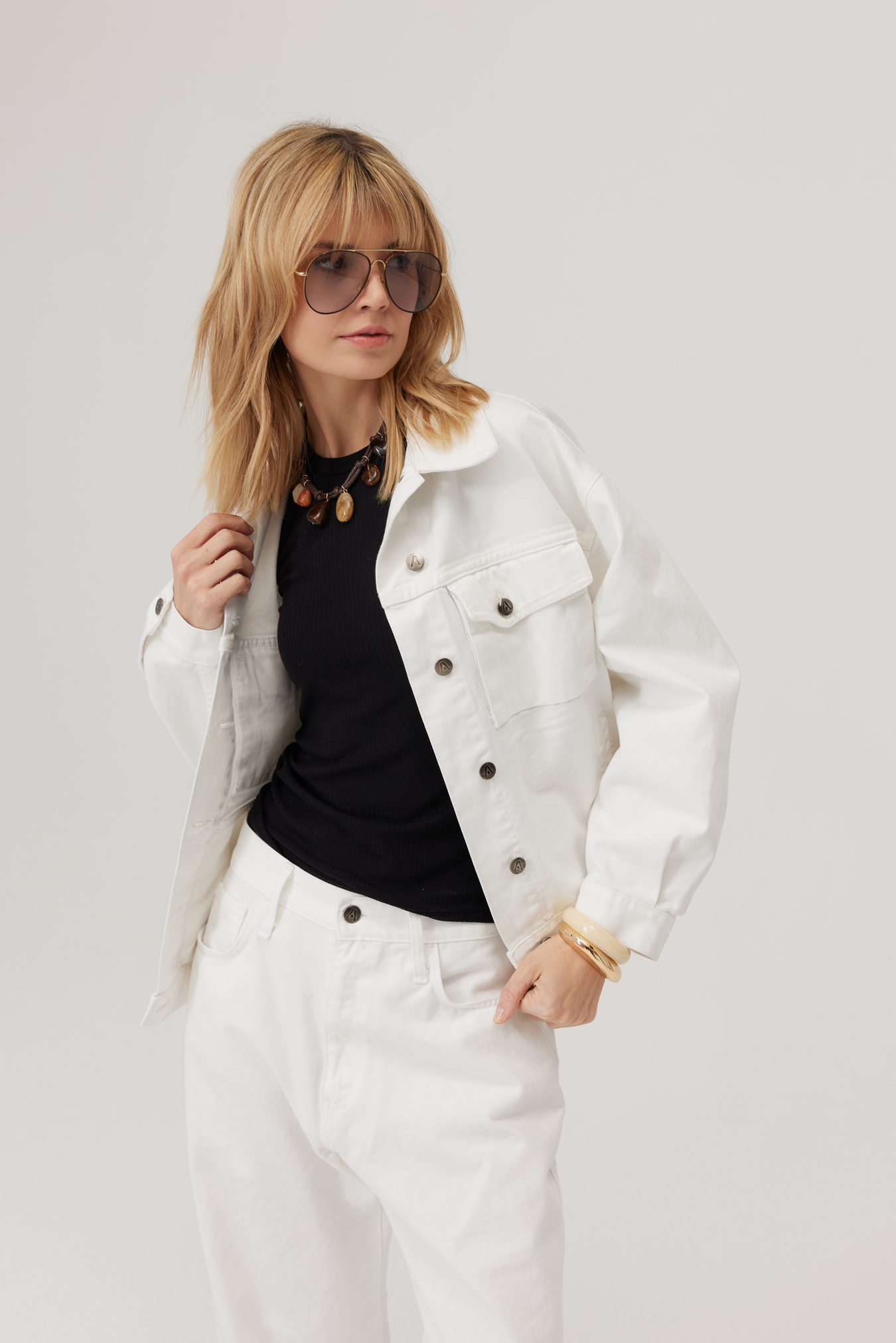 Rodeo White Denim Trousers