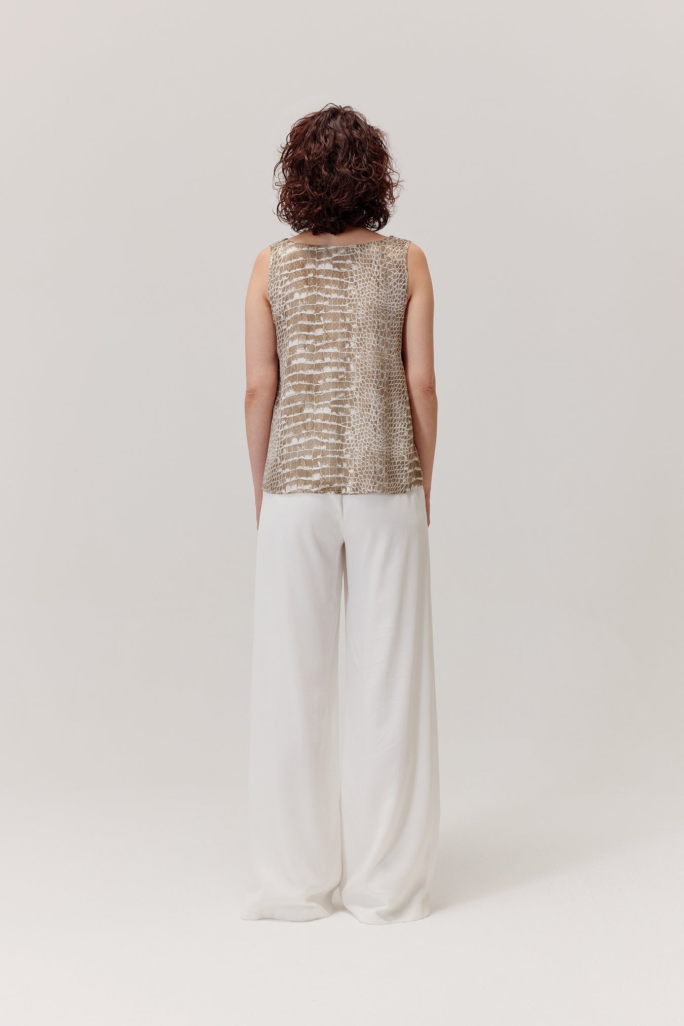 Bono White Lyocell Trousers