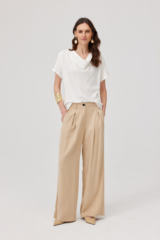 Edgar Beige Suit Trousers
