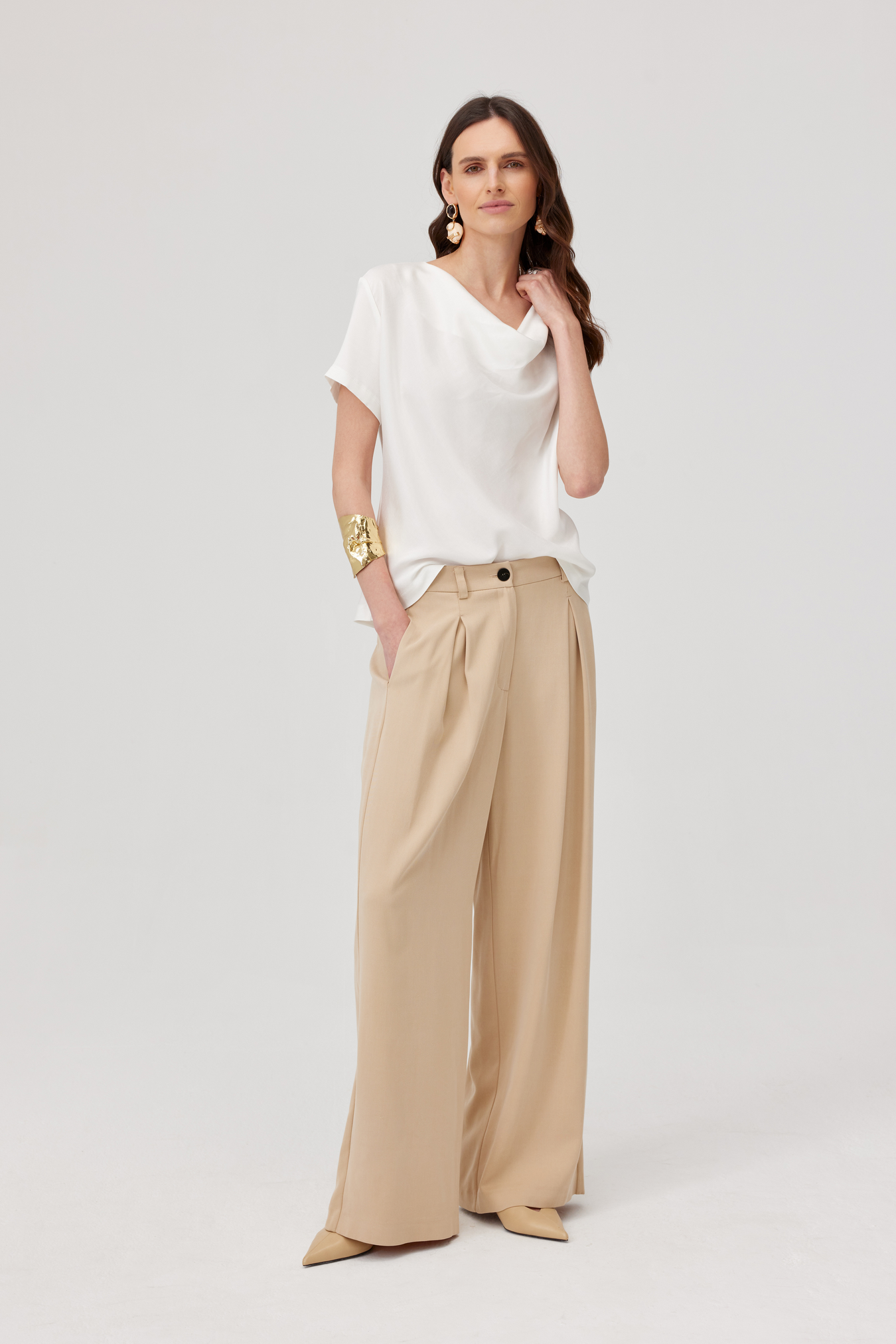 Edgar Beige Suit Trousers