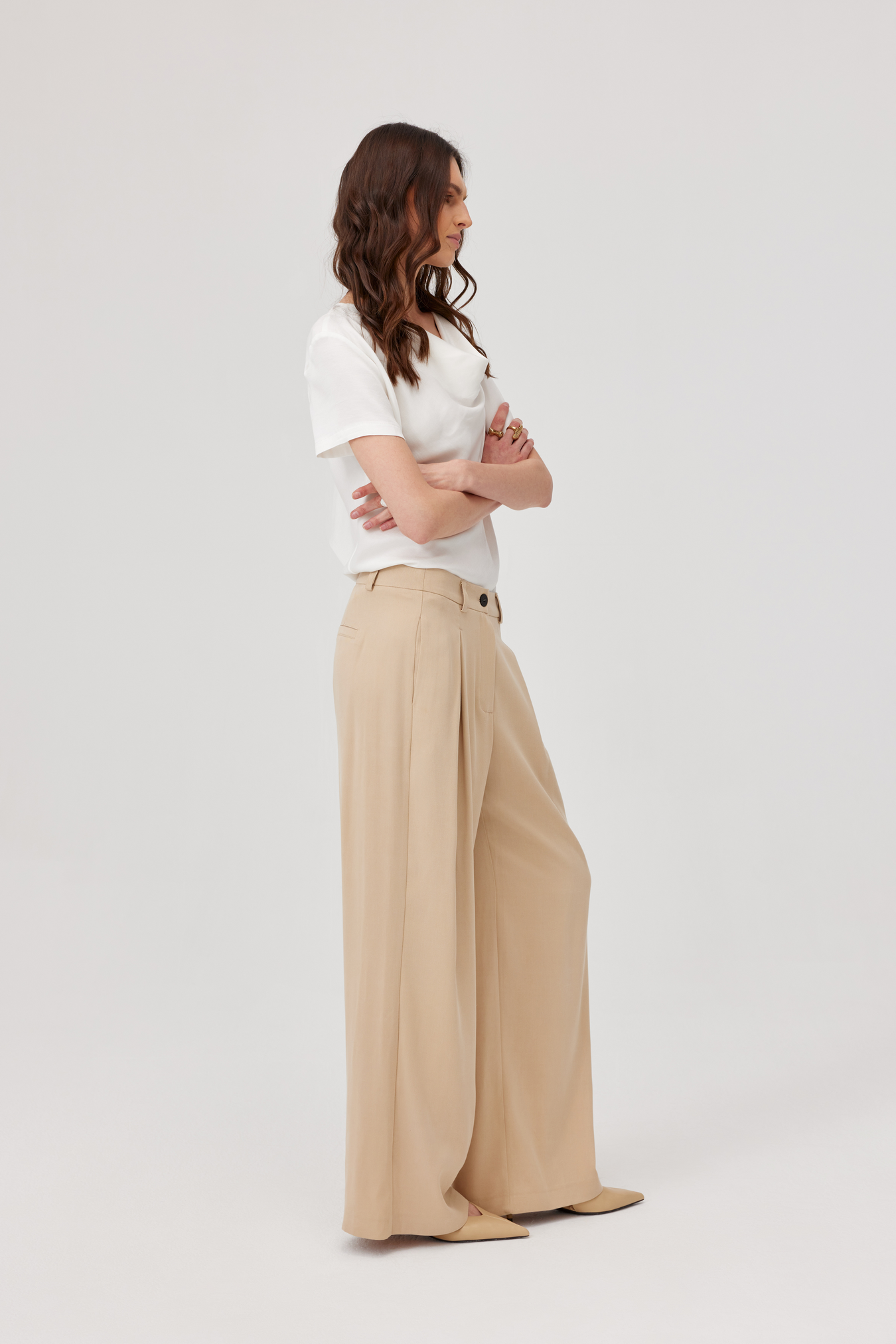 Edgar Beige Suit Trousers