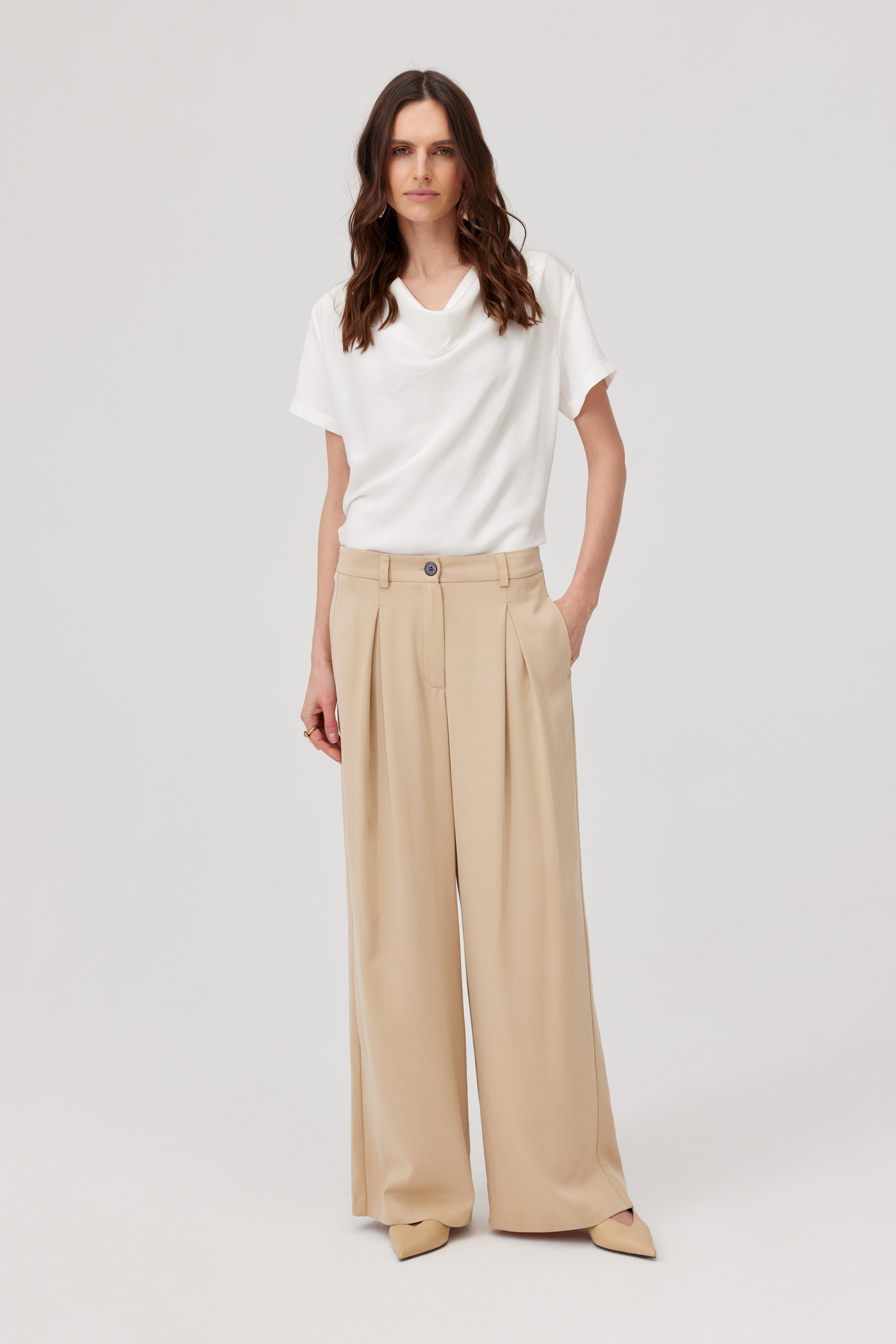 Edgar Beige Suit Trousers