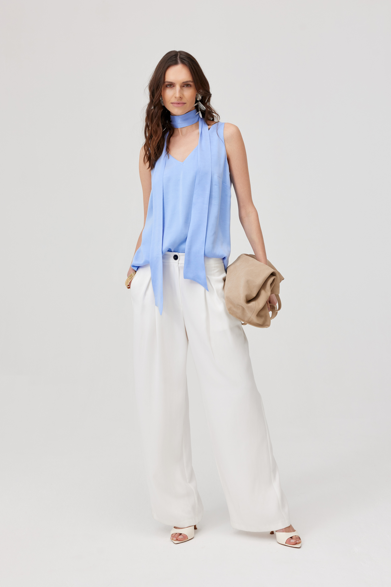 Edgar White Suit Trousers