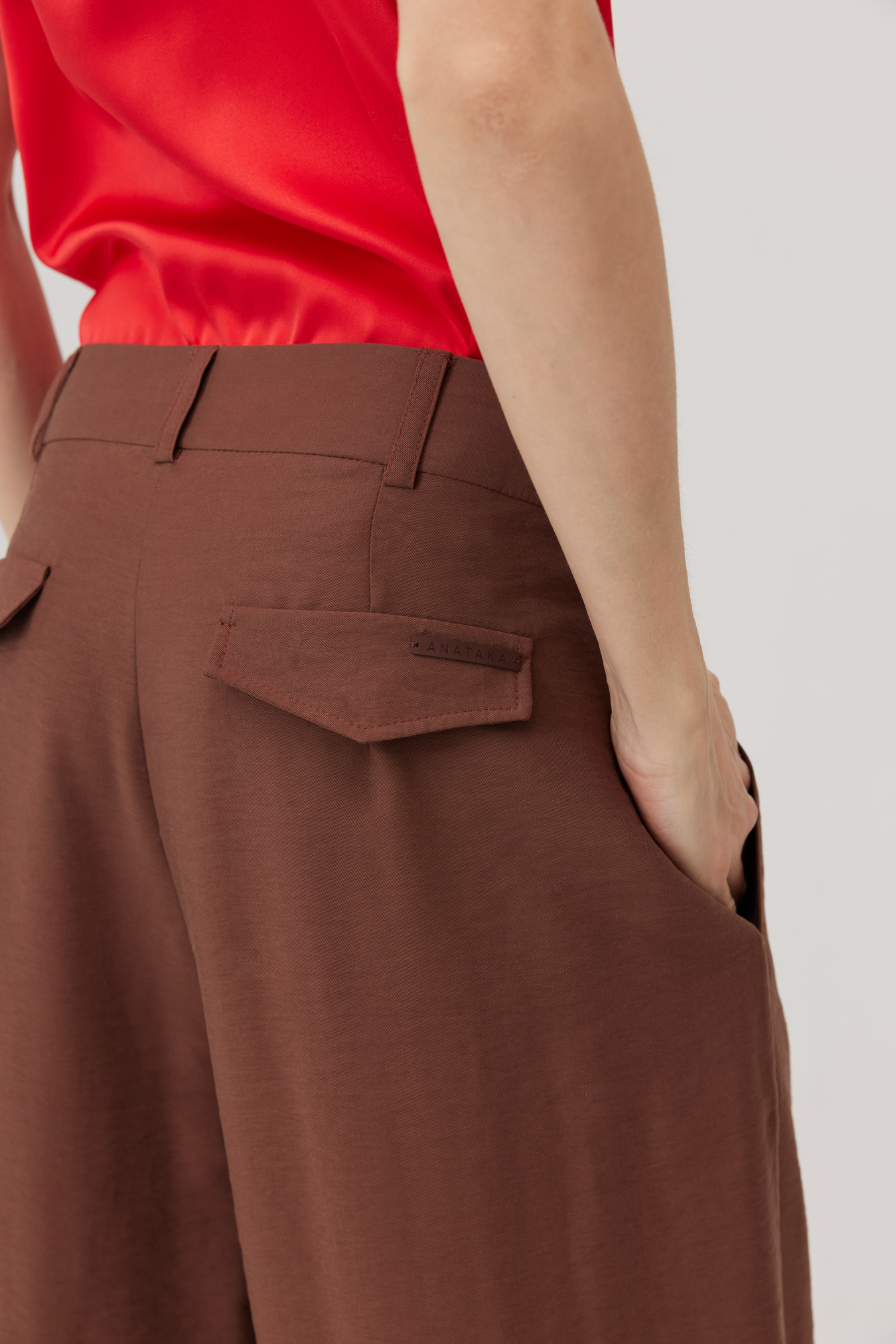 Friggo Brown Balloon Trousers