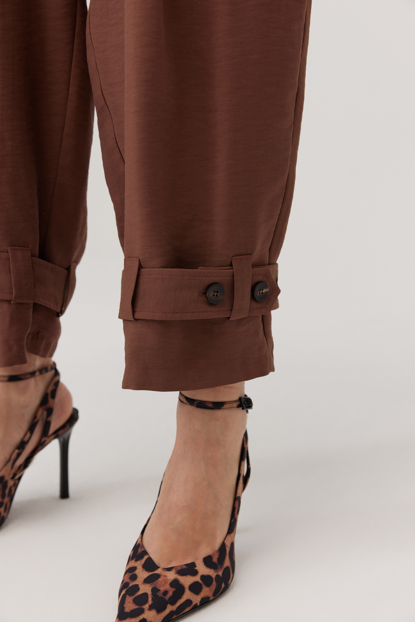 Friggo Brown Balloon Trousers