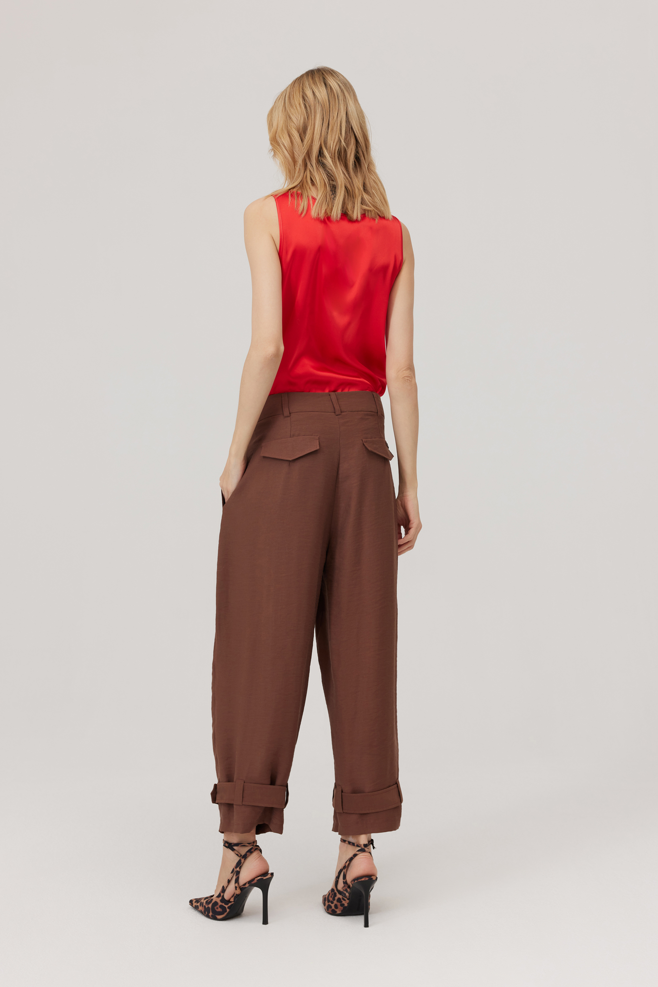 Friggo Brown Balloon Trousers