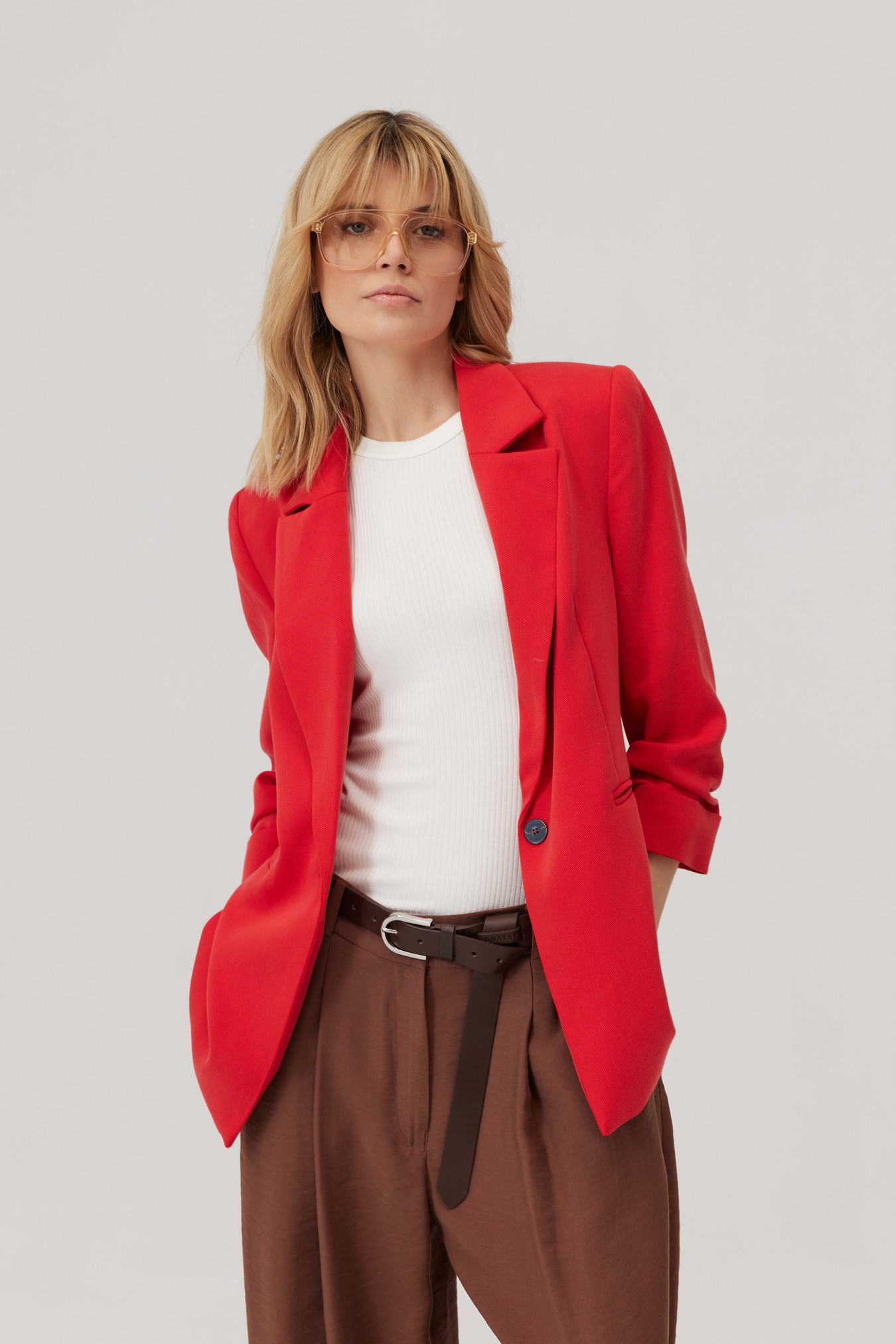 Friggo Brown Balloon Trousers