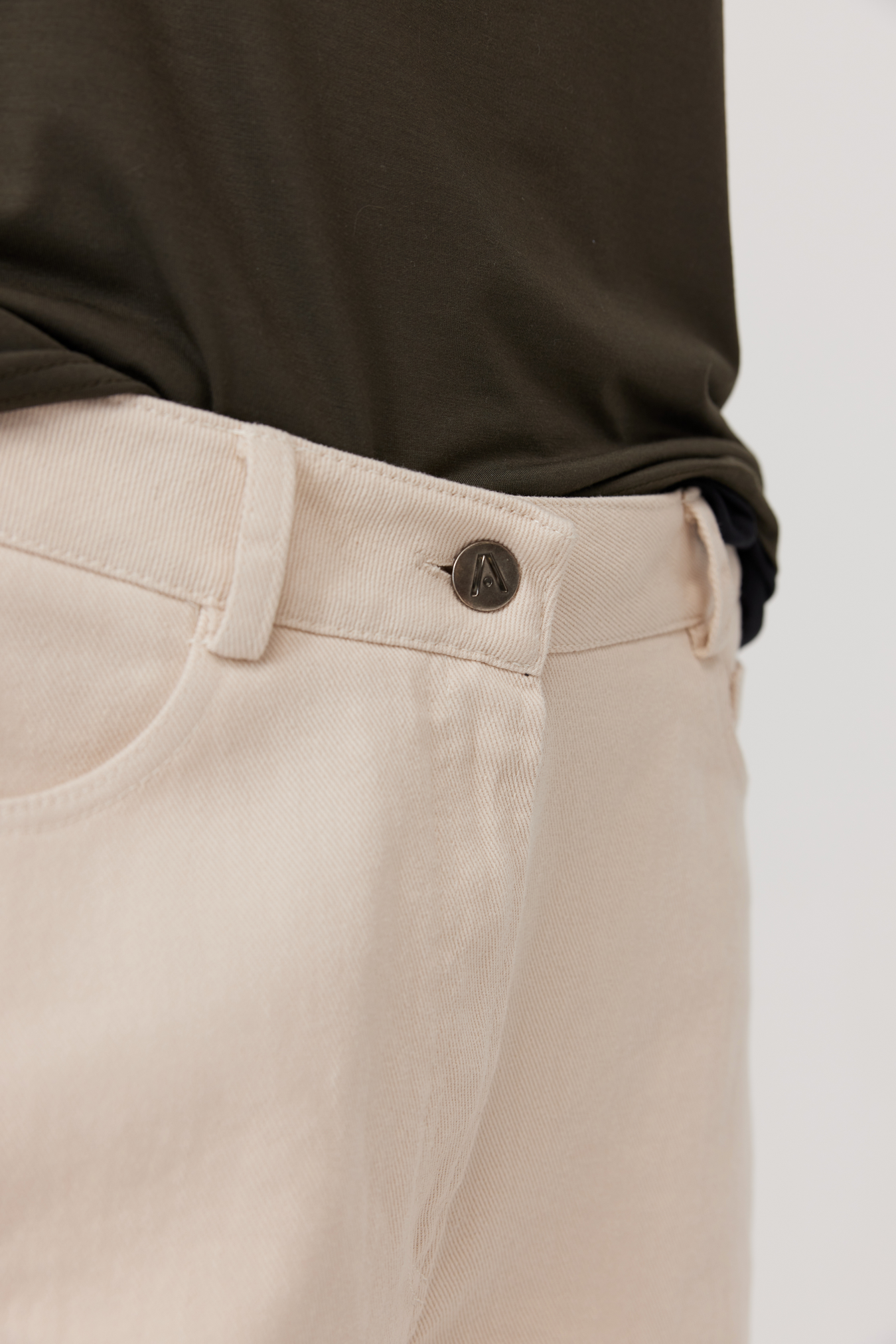 Balloon Trousers Hooks Beige