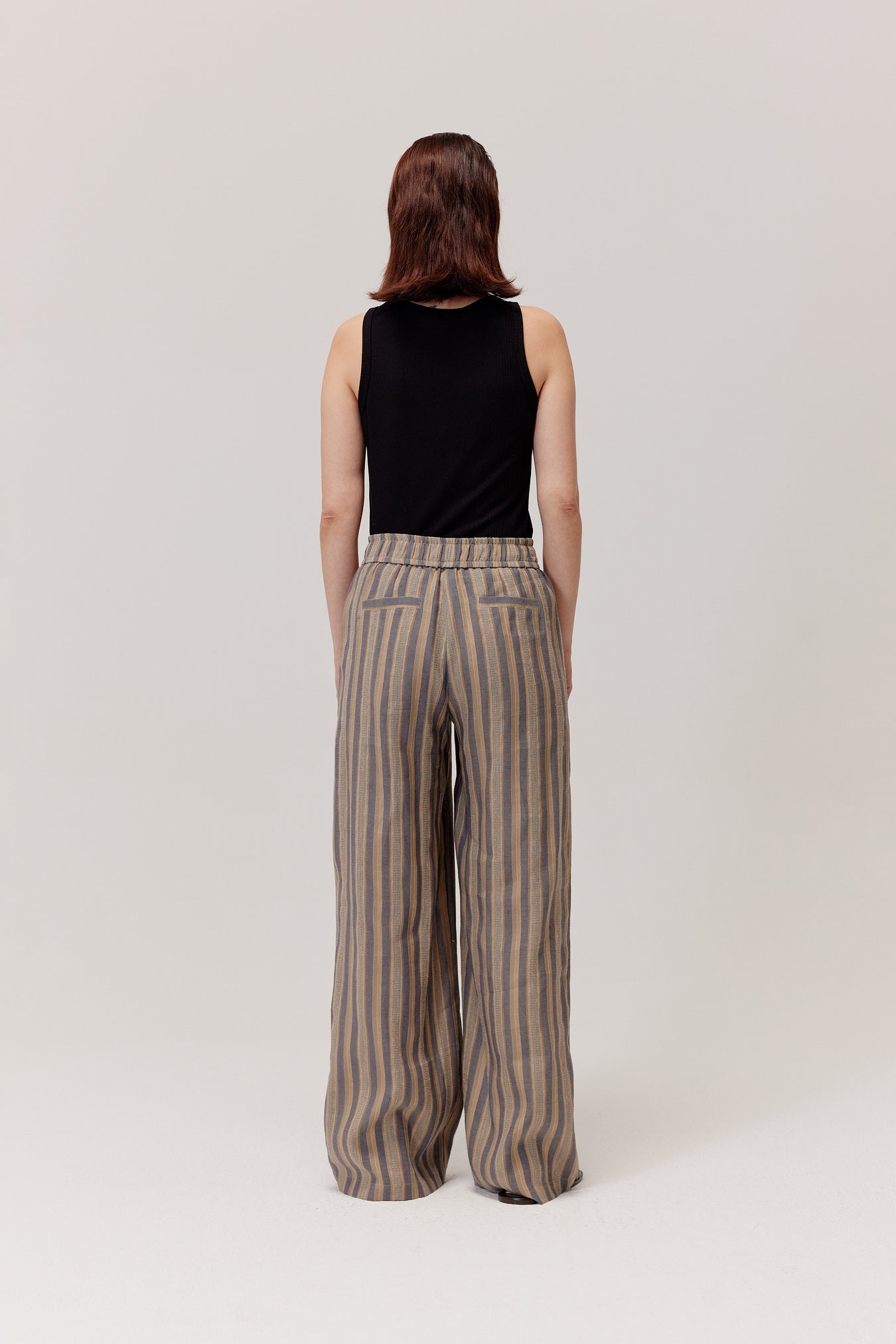 Nebo Striped Linen Trousers
