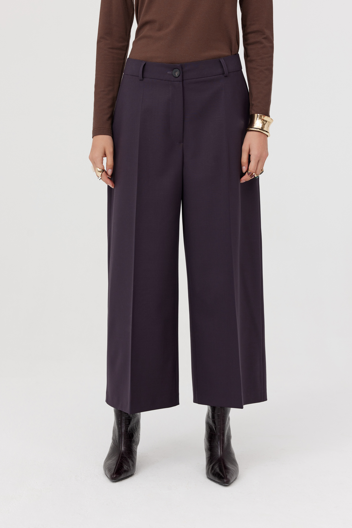 Pacino Plum Wool Trousers
