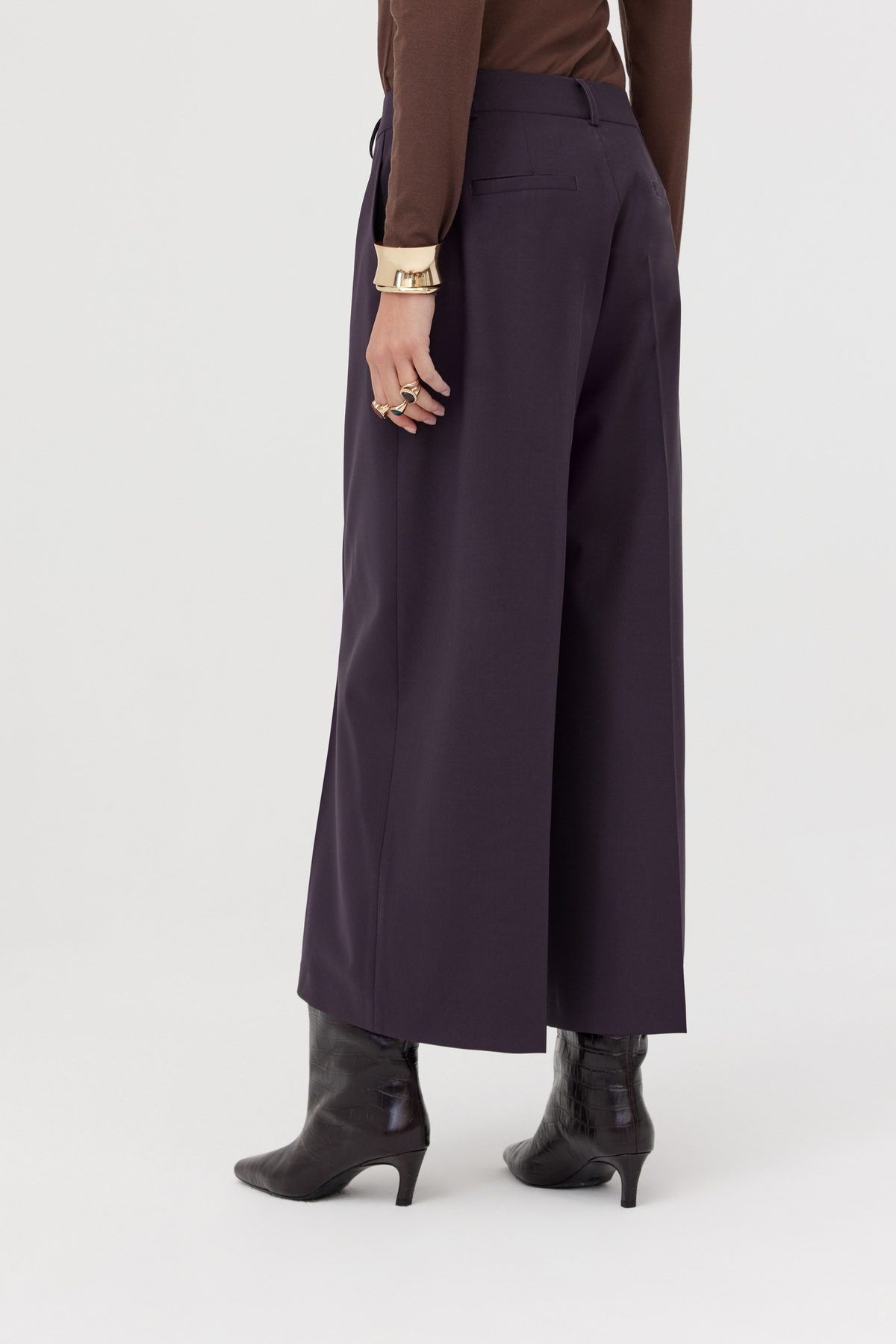 Pacino Plum Wool Trousers