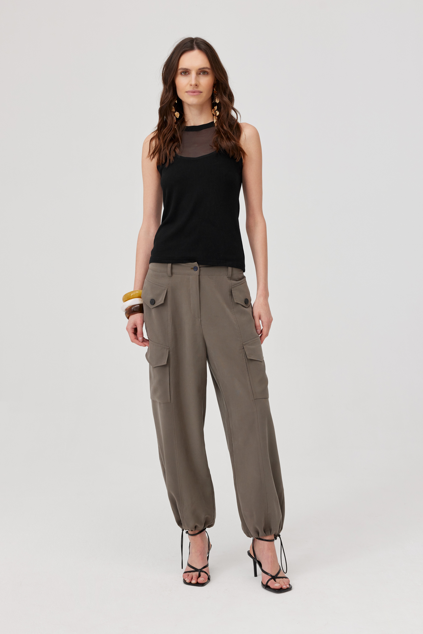 Rino Khaki Cargo Trousers