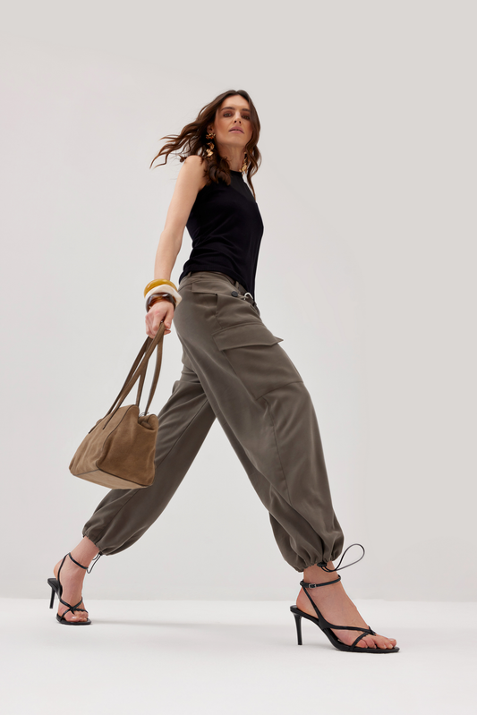 Rino Khaki Cargo Trousers