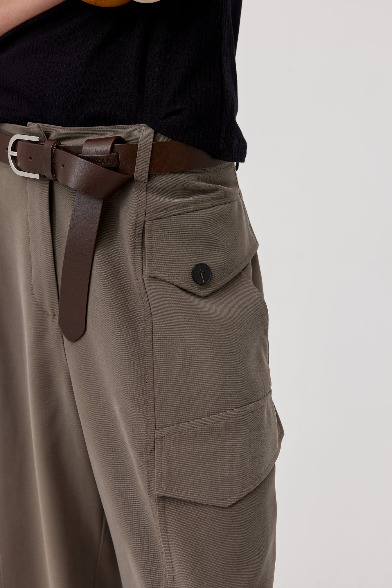 Rino Khaki Cargo Trousers