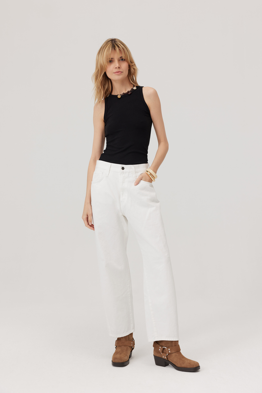 Rodeo White Denim Trousers