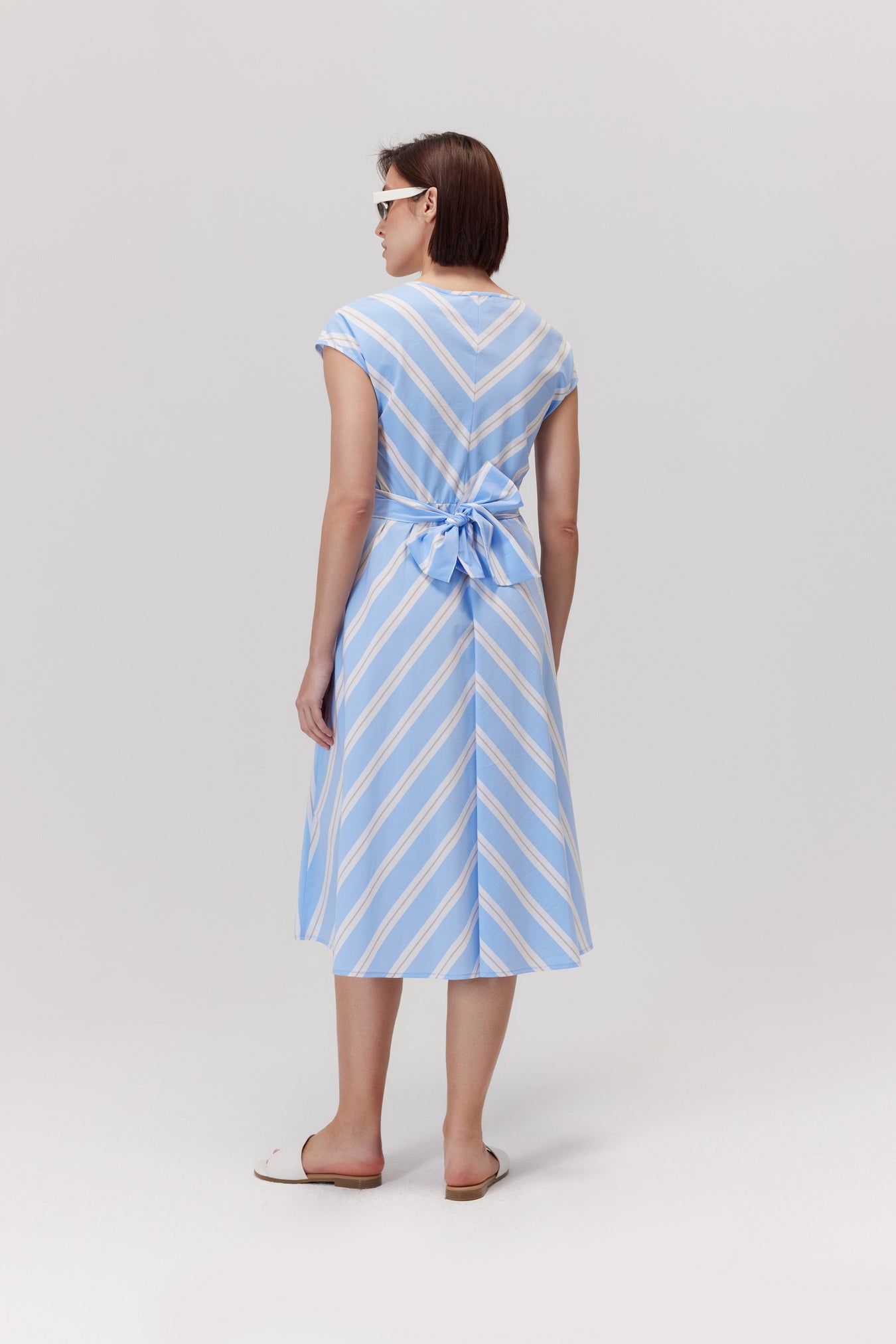 Alanis Striped Cotton Dress