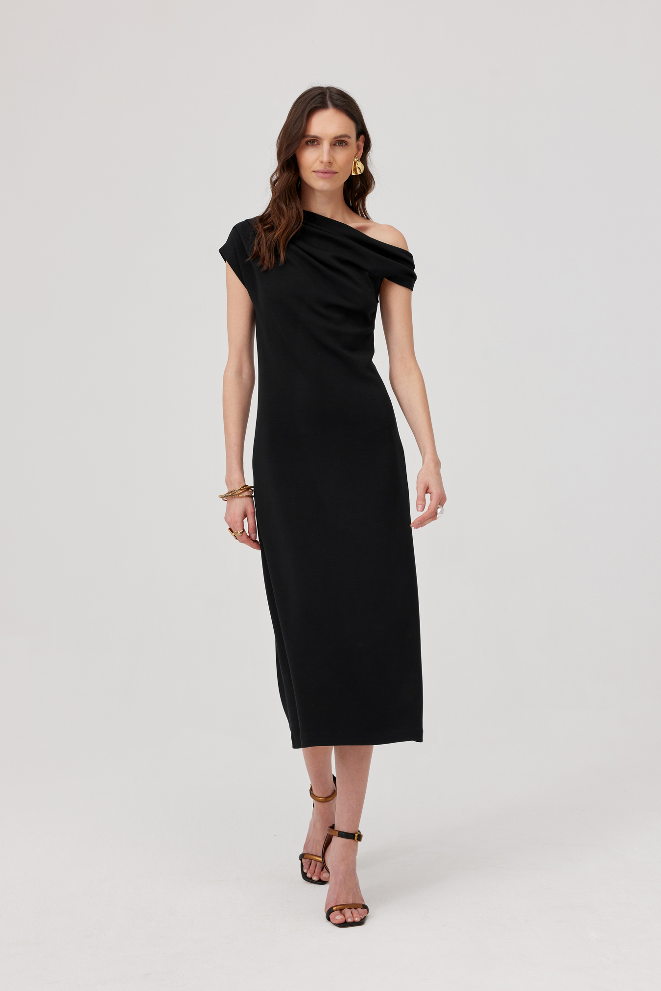 Heartbreaker Black Midi Dress