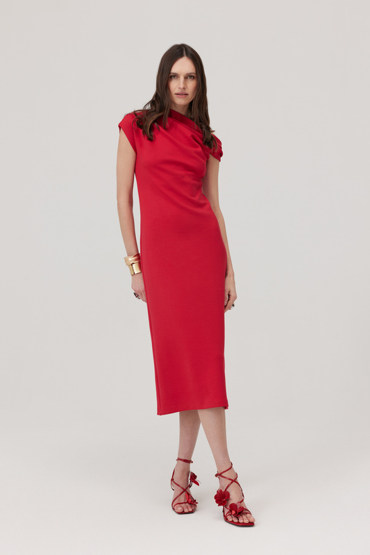 Heartbreaker Red Midi Dress