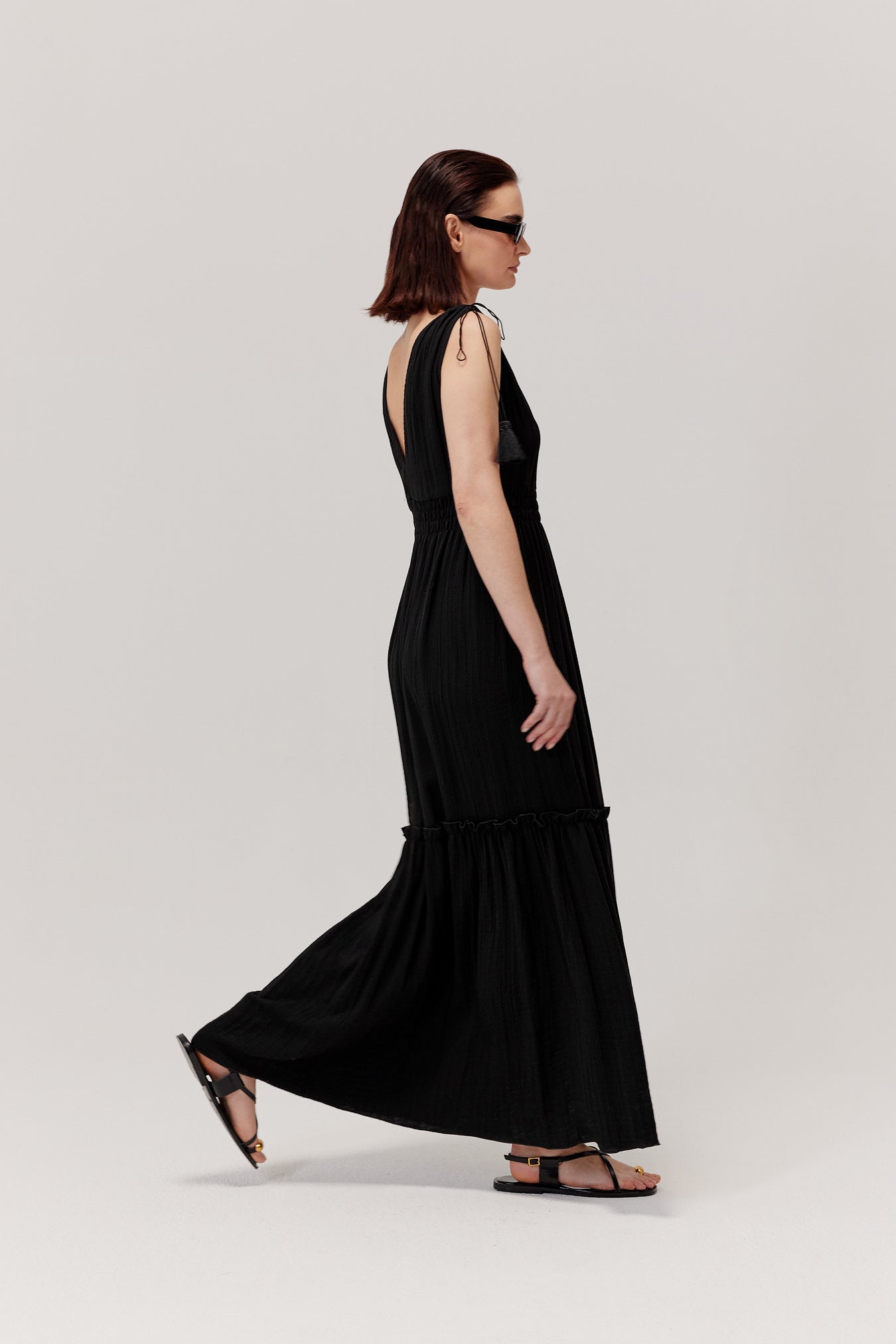 Palmera Boho Dress Black