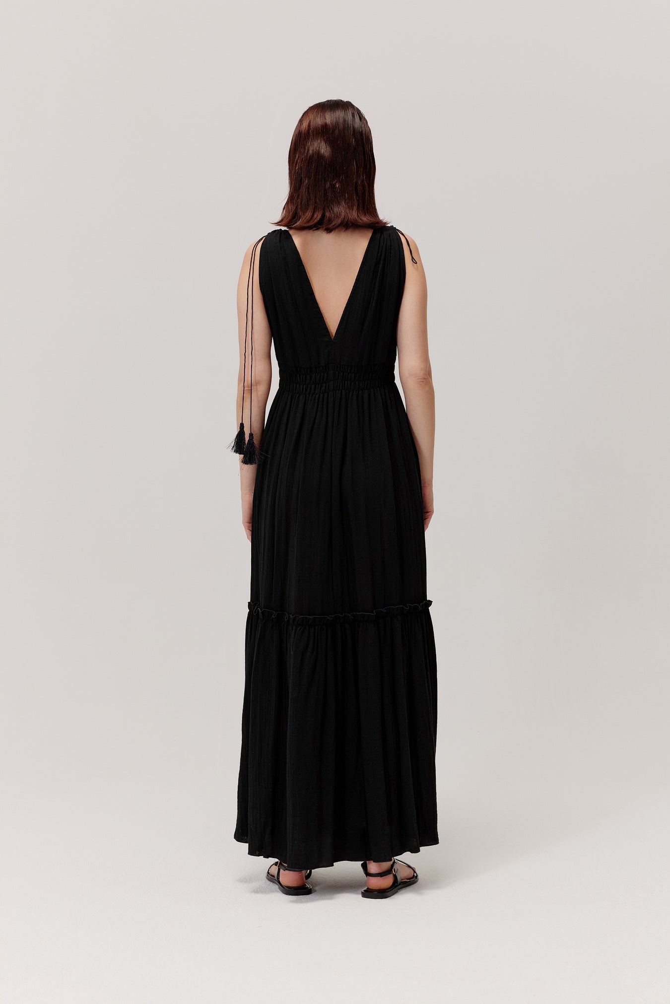 Palmera Boho Dress Black